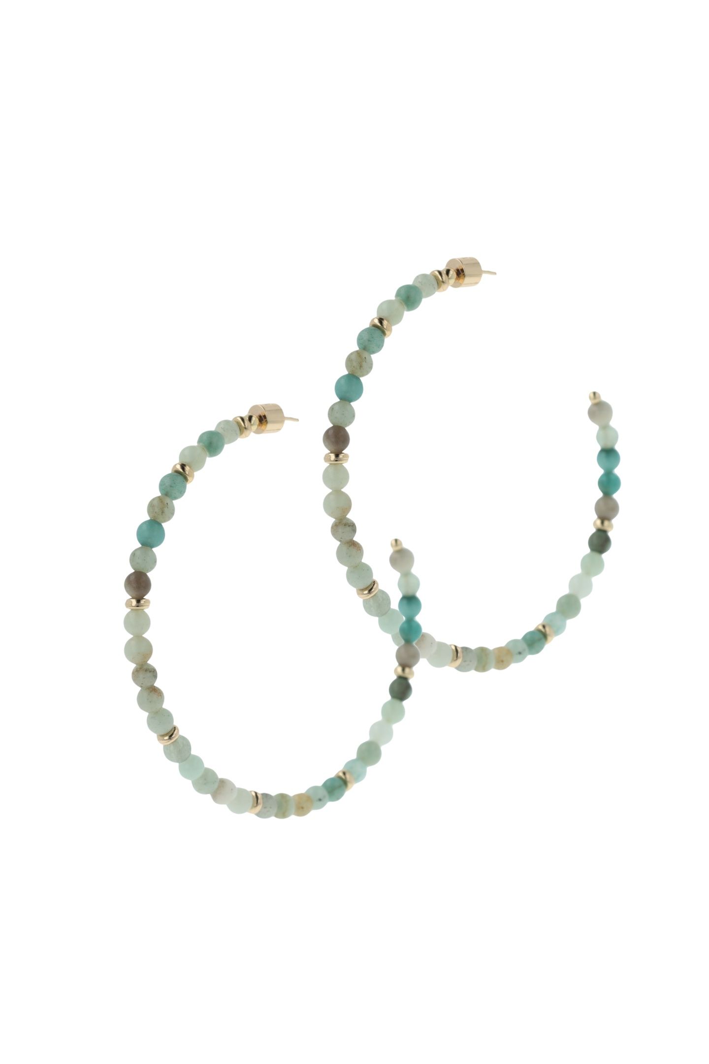 MARBLE HOOPS GREEN, WHITE 2