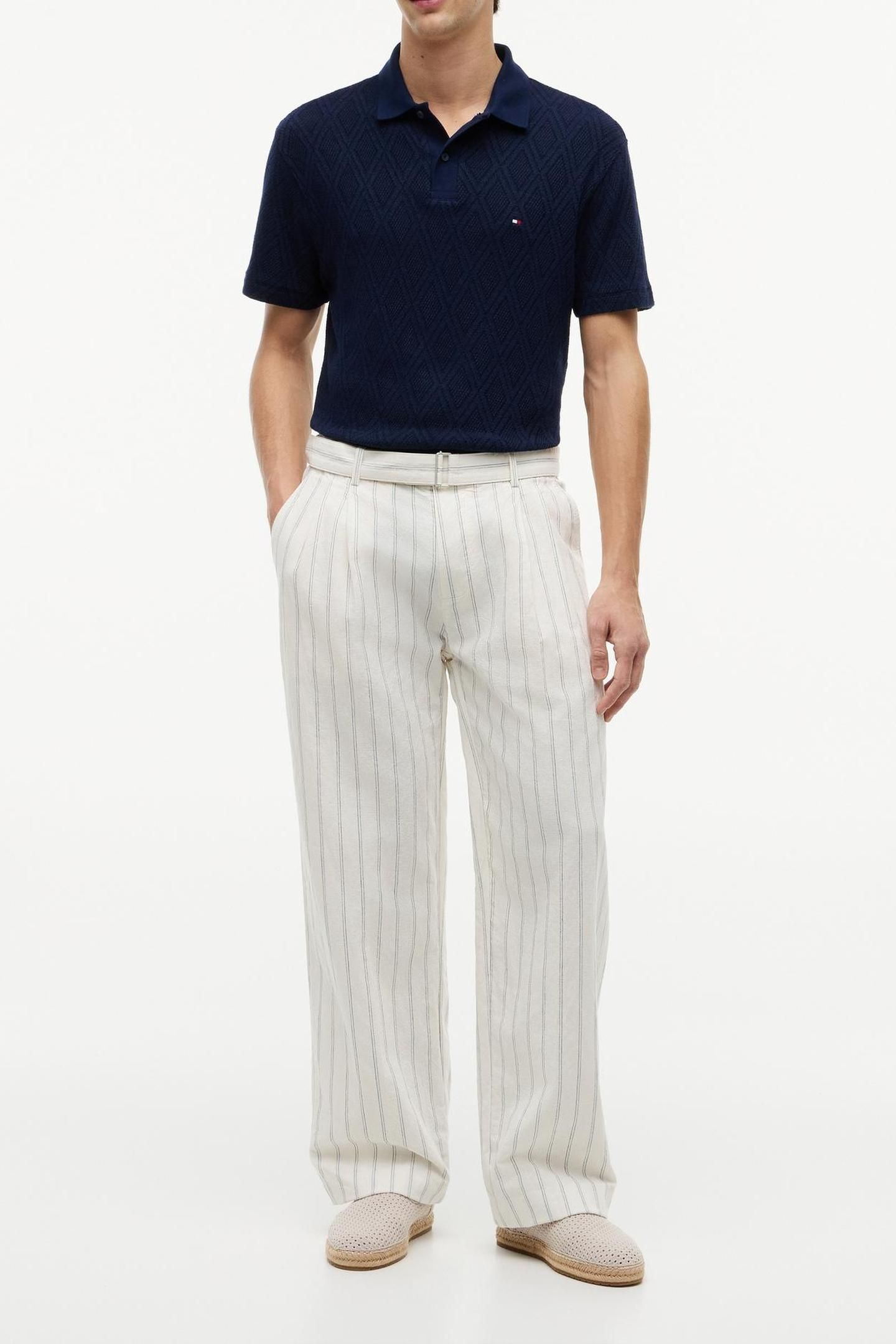 JACQUARD CLASSIC FIT CARBON NAVY 4
