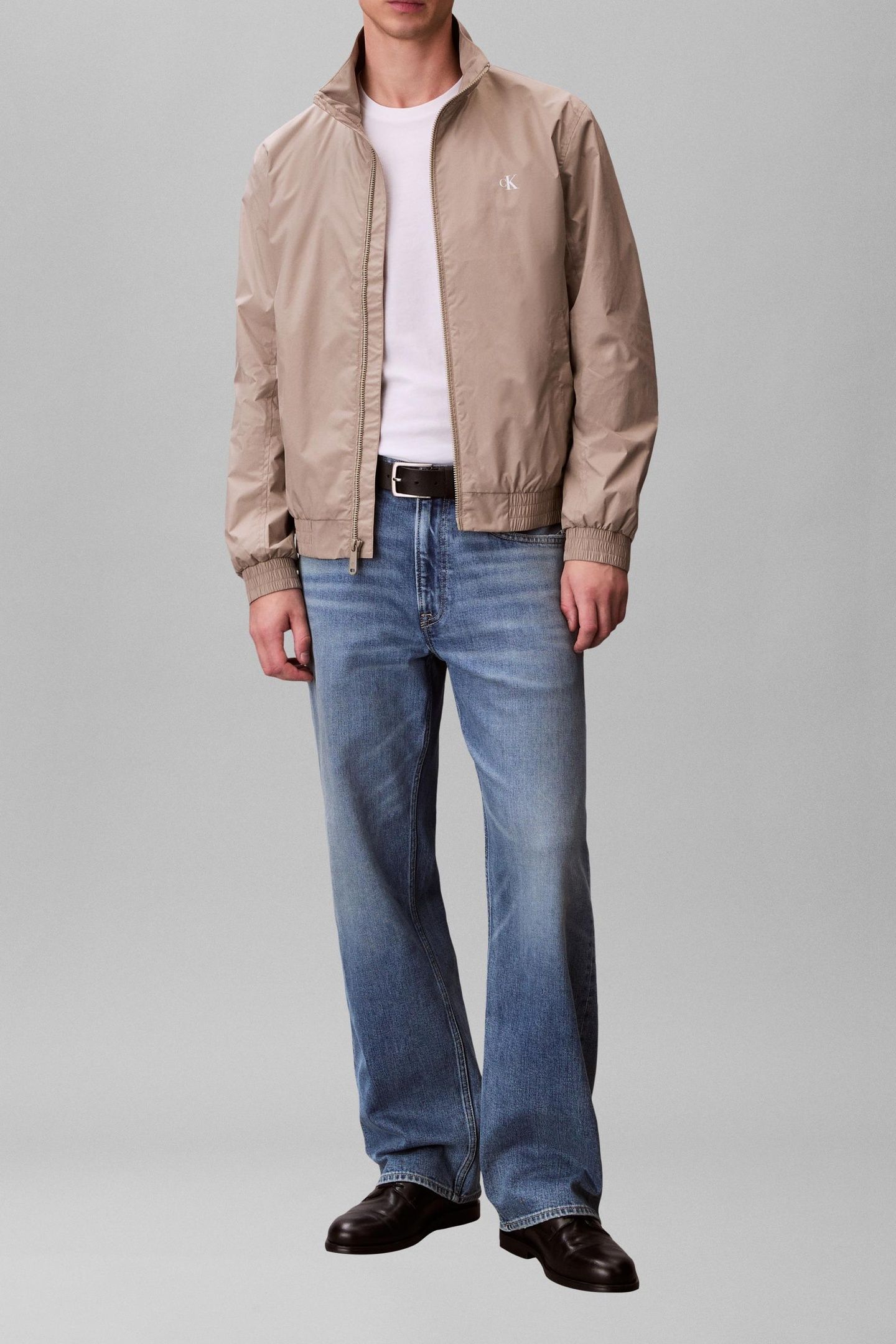 LONG SLEEVE UNFILLED NYLON HARRINGTON VINTAGE KHAKI 4