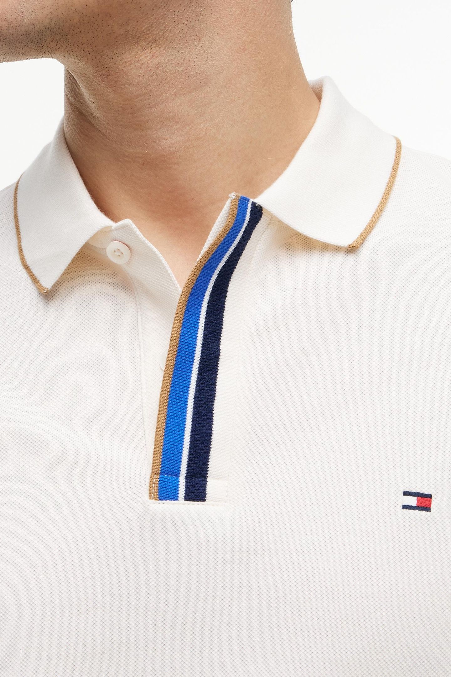PIQUE PLACKET T-SHIRT IVORY PETAL 5