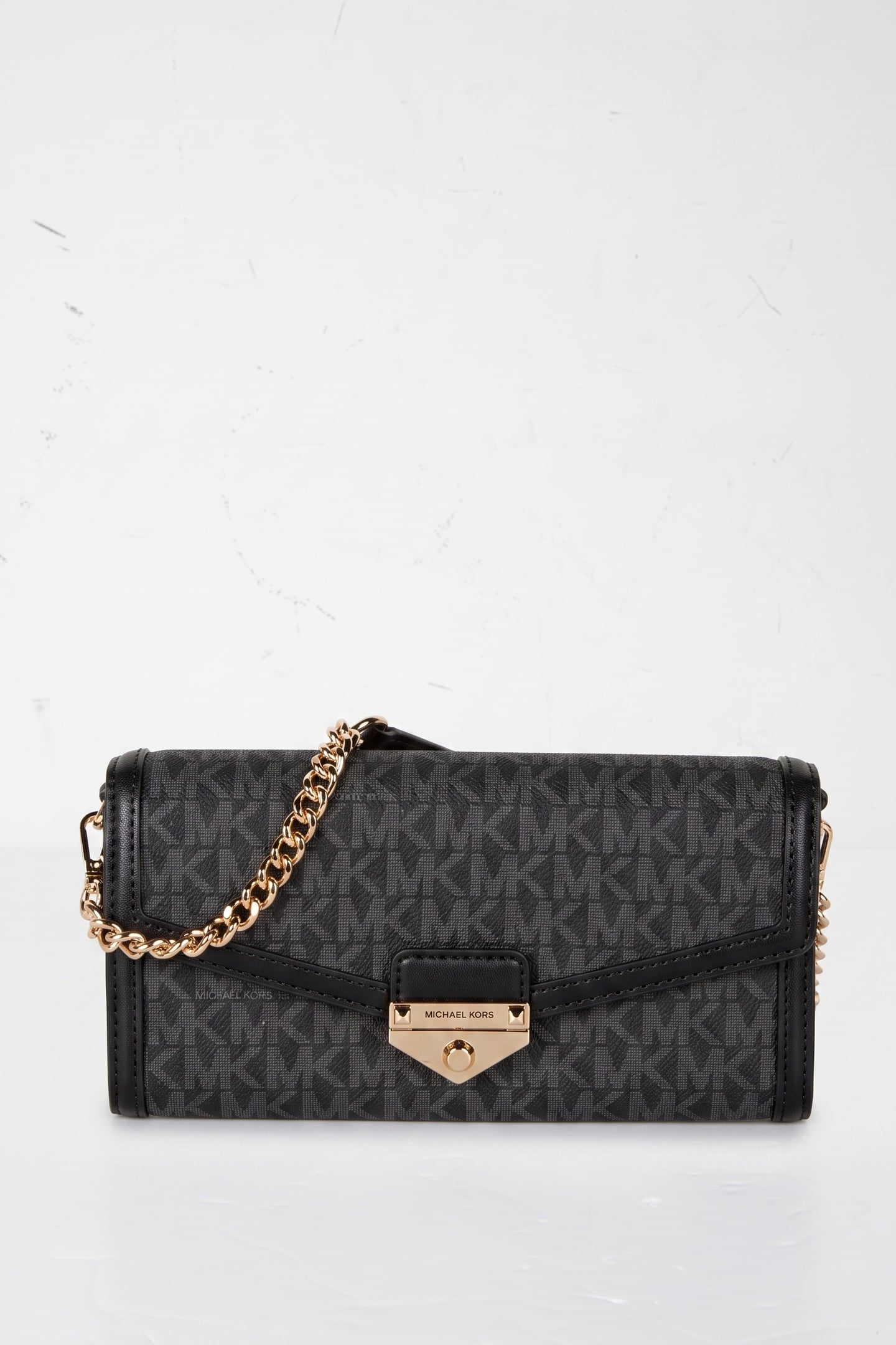 LARGE WALLET ON A CHAIN CROSSBODY BLACK 1