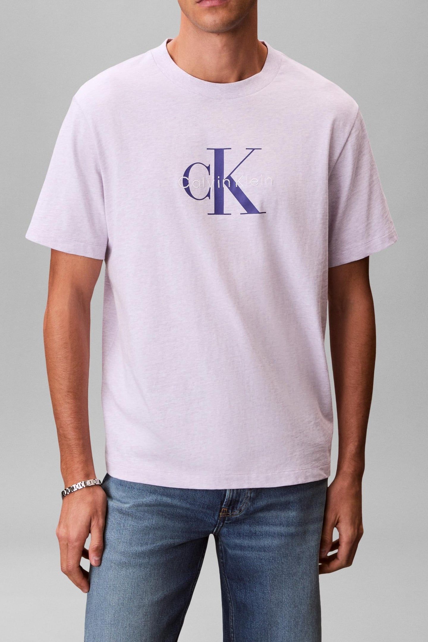 HERO MONOLOGO T-SHIRT ISLAND LILAC HEATHER B1047 1