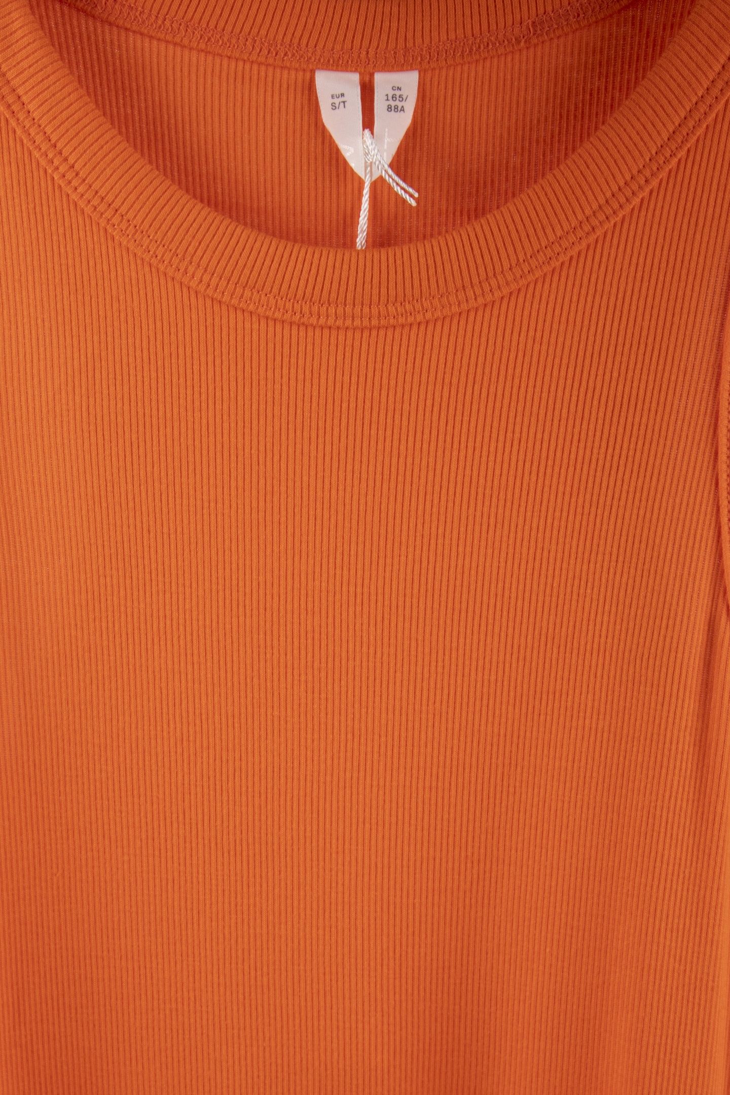 NAHARA COTTON RIB DRESS ORANGE 4