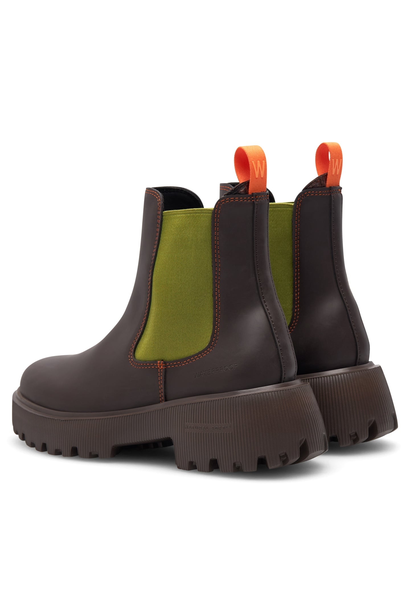 AYA WATERPROOF CHOCOLATE/BAMBUS GREEN 3