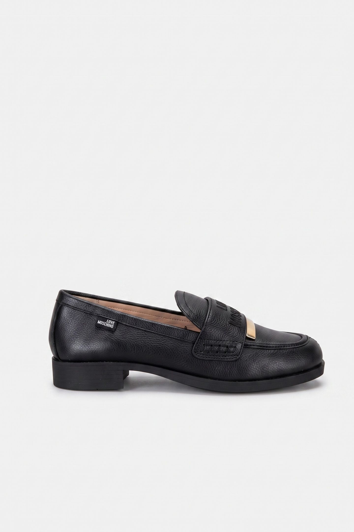 GOATSKIN LOAFER BLACK 1