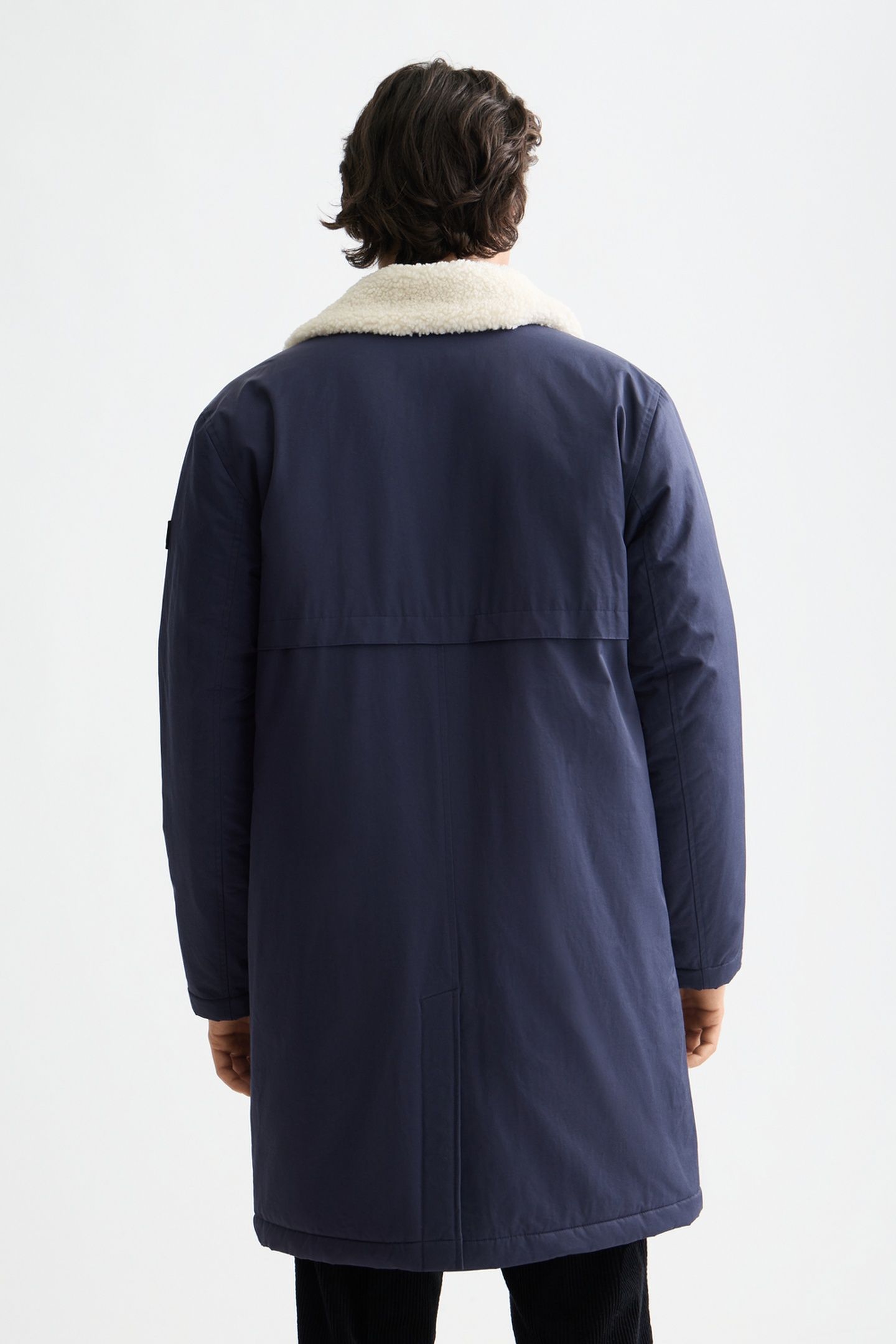 TEDDY COLLAR COAT PEACOAT 2