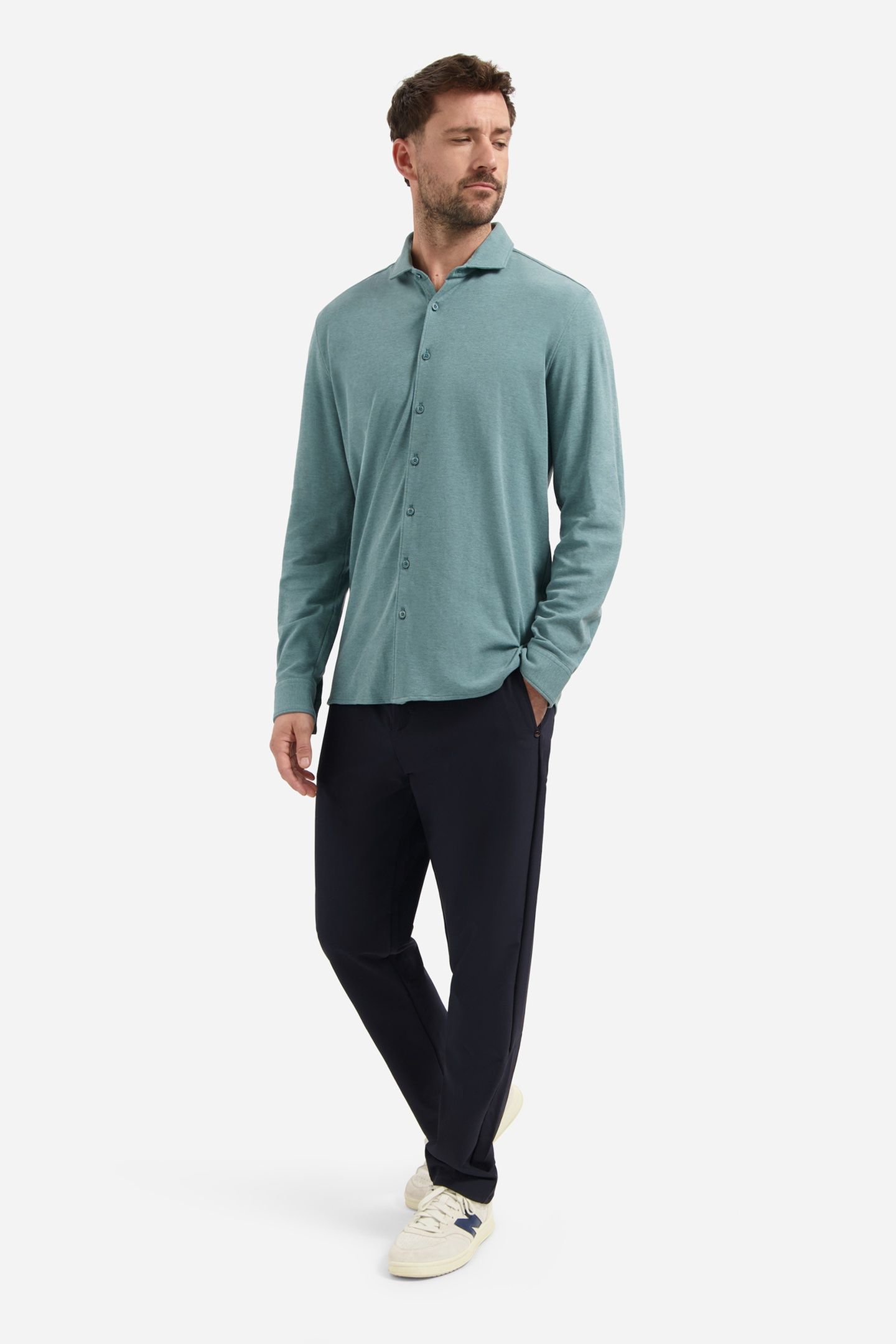 SHIRT JERSEY TWILL SEABLUE 3