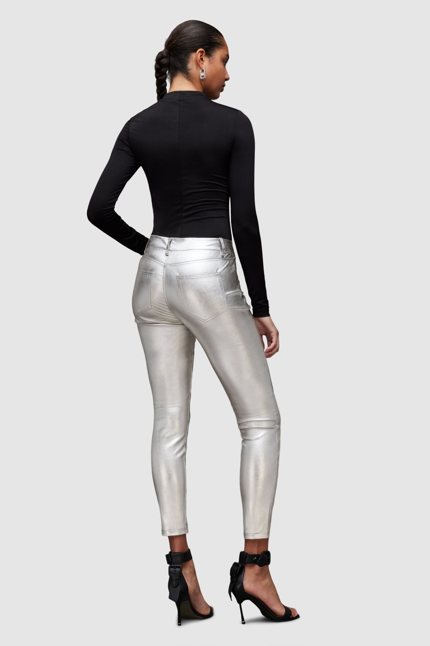 SURI LEA BIKER JEAN SILVER 4