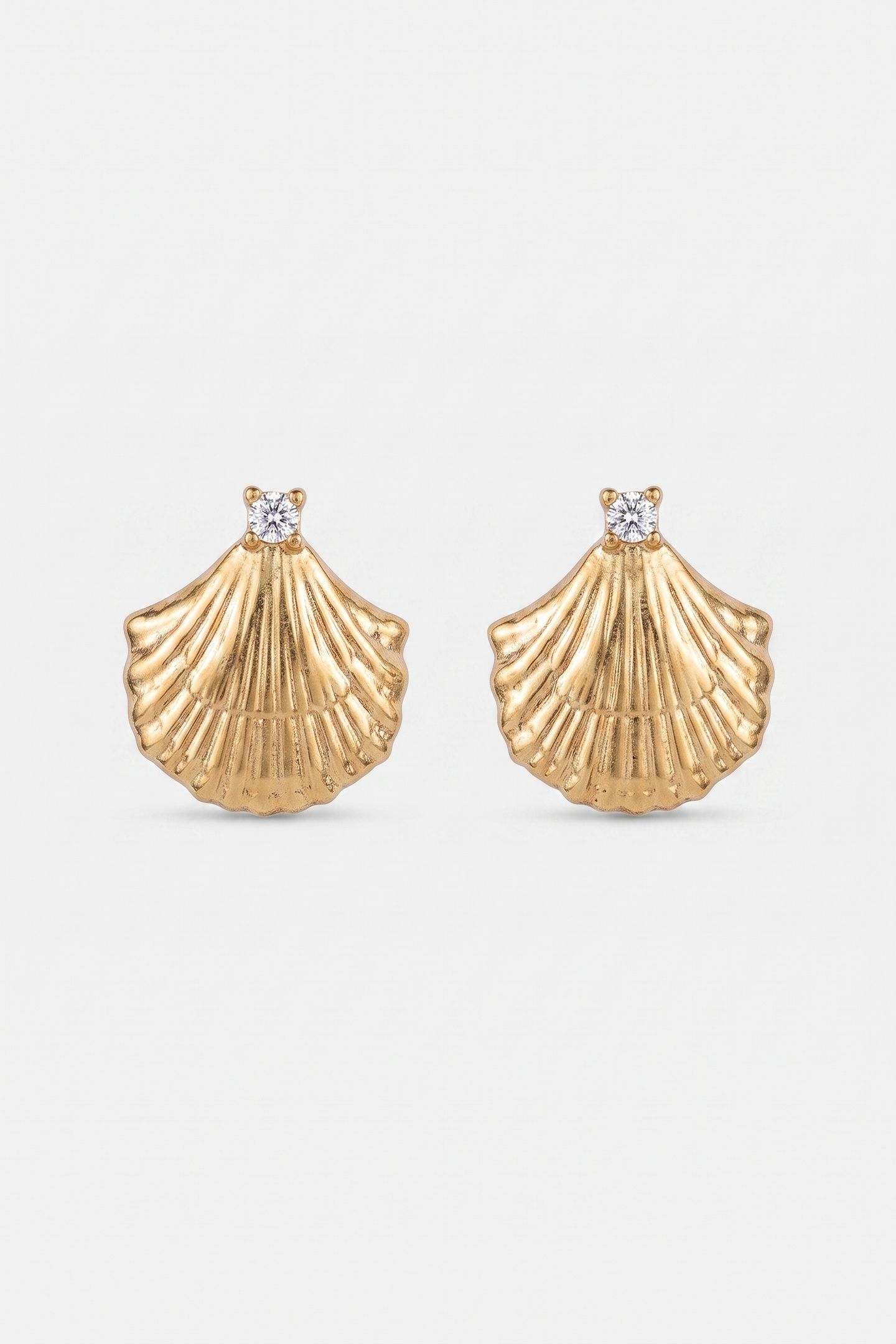 SMALL SHELL OHRRINGE GOLD 3
