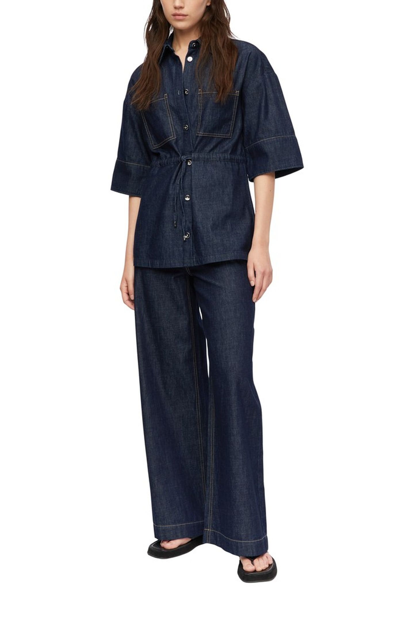 COMMA BLOUSES BLUE DENIM 3