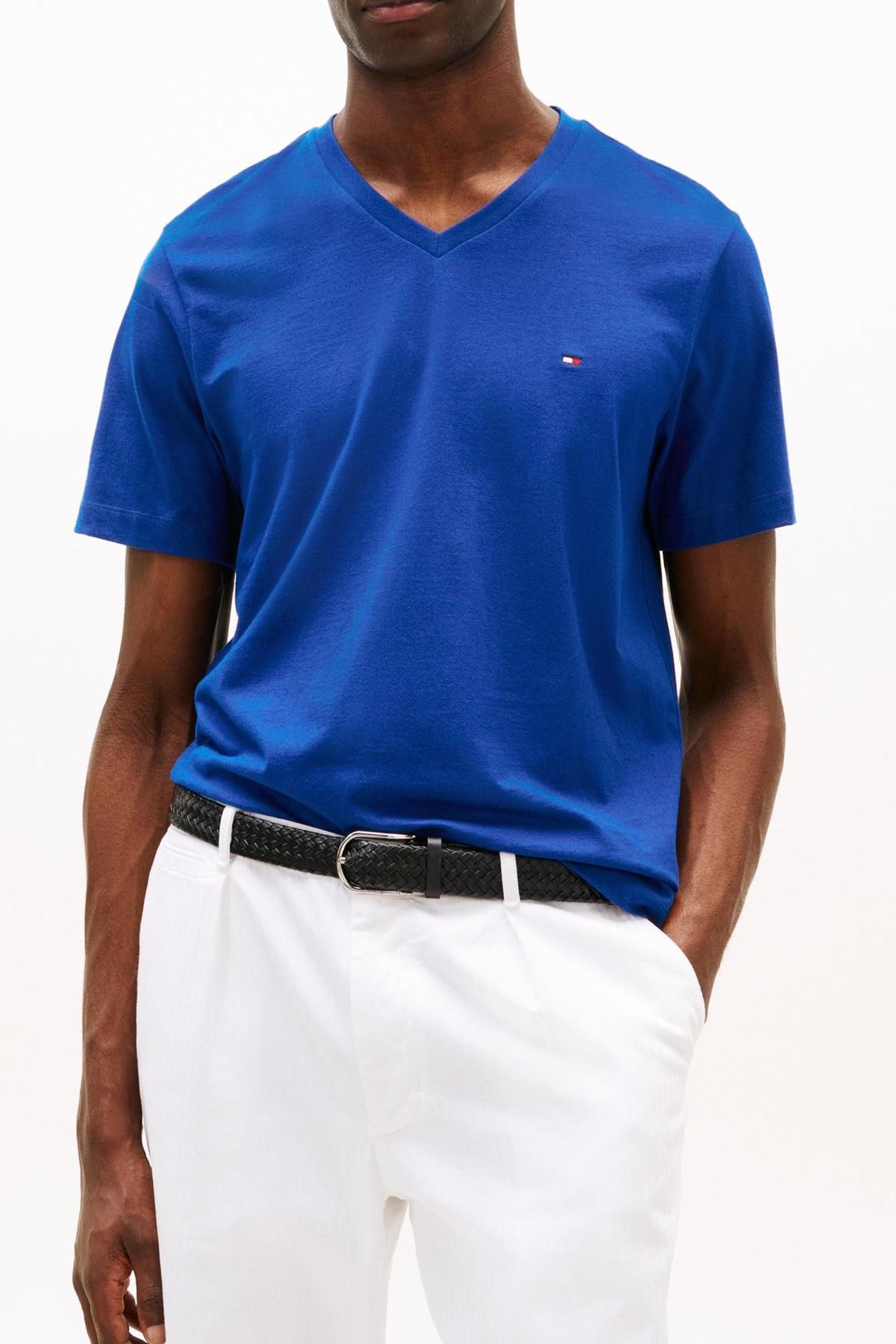 ESSENTIAL V-NECK TEE WEDGE BLUE 4