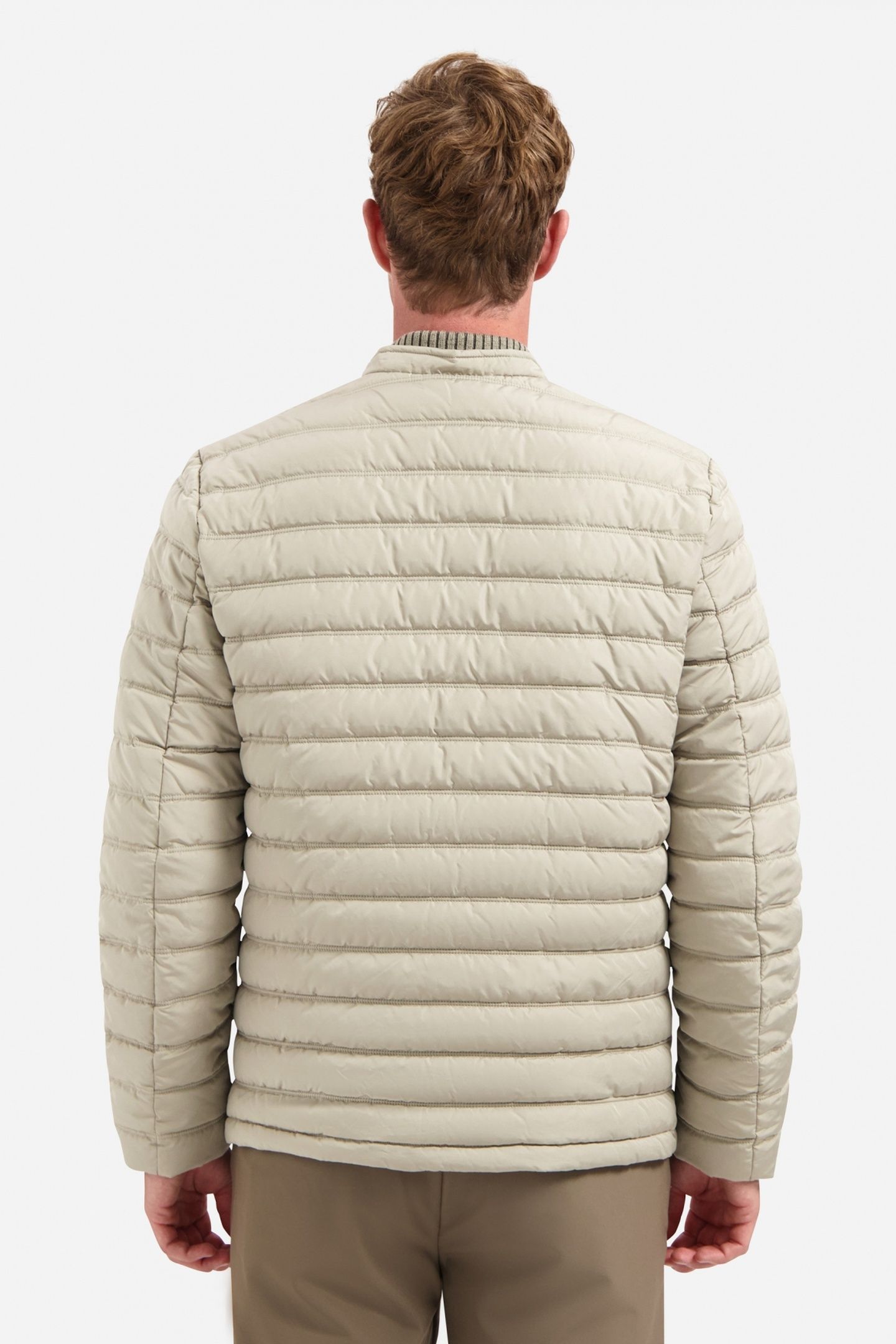 JACKET SHORT FIT PADDED STONE 3