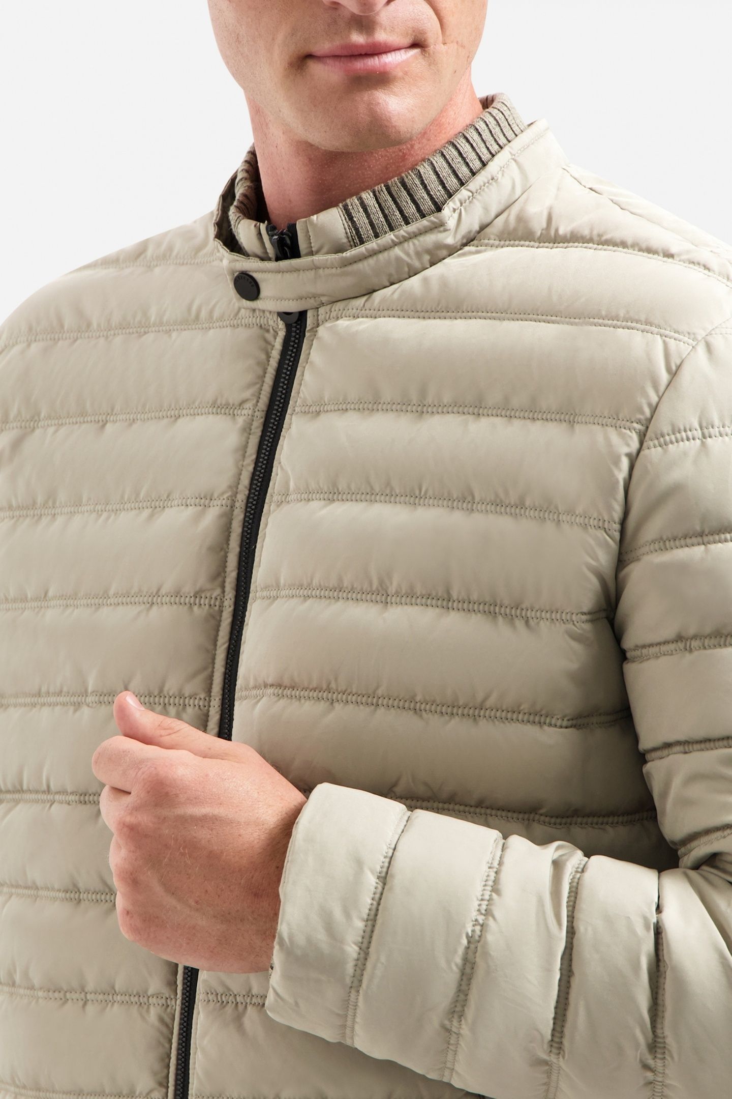 JACKET SHORT FIT PADDED STONE 7