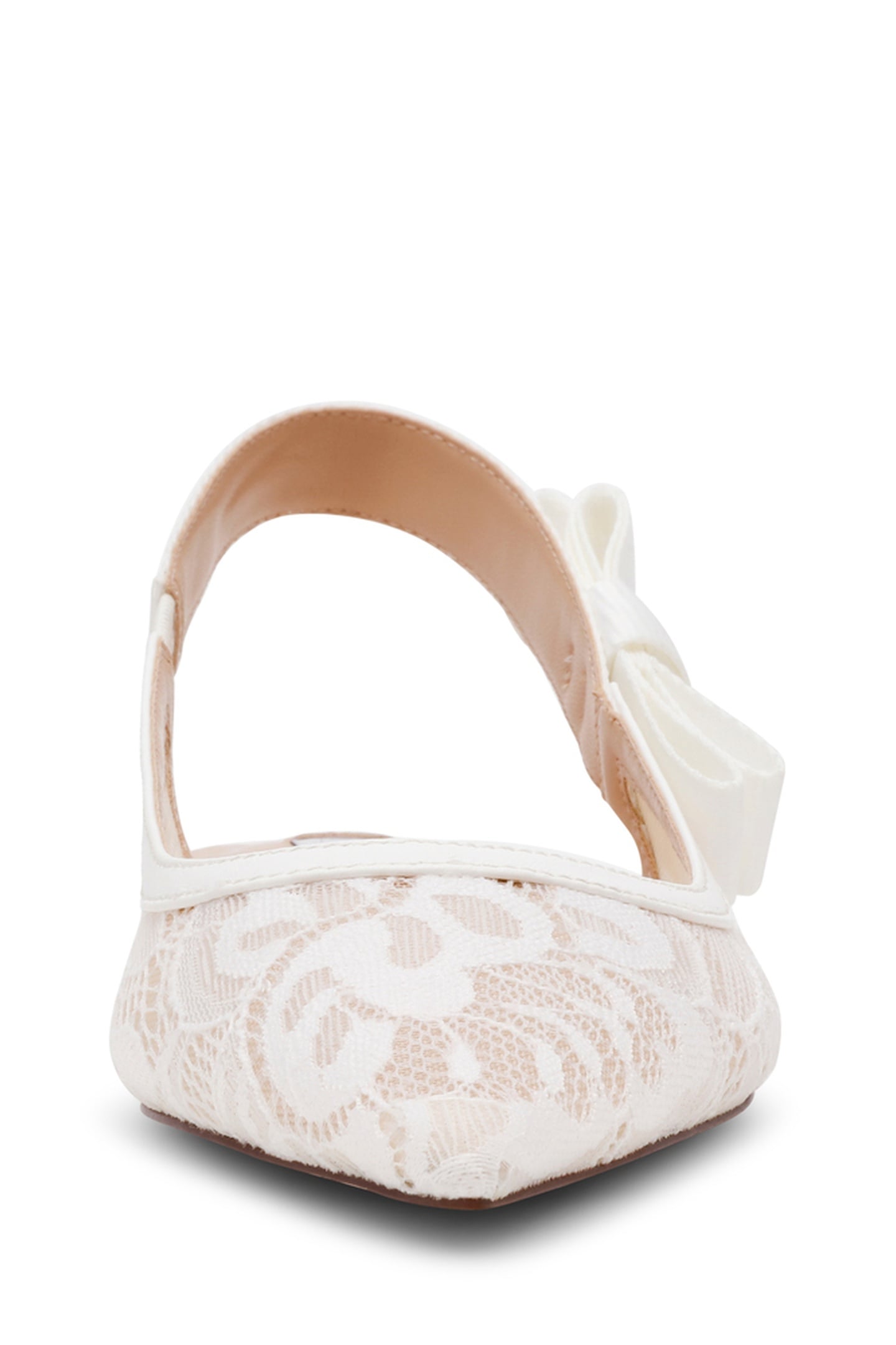 OLYVIA-L FLAT SHOES WHITE LACE 4