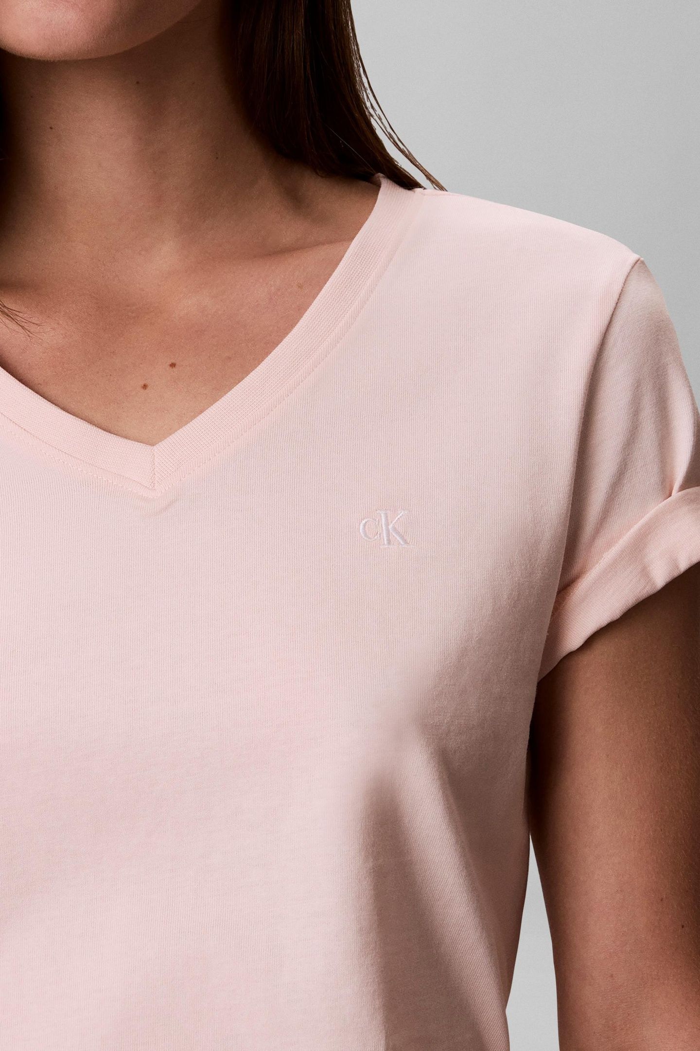 ARCHIVE JERSEY V-NECK T-SHIRT MANGANO CALCITE 5