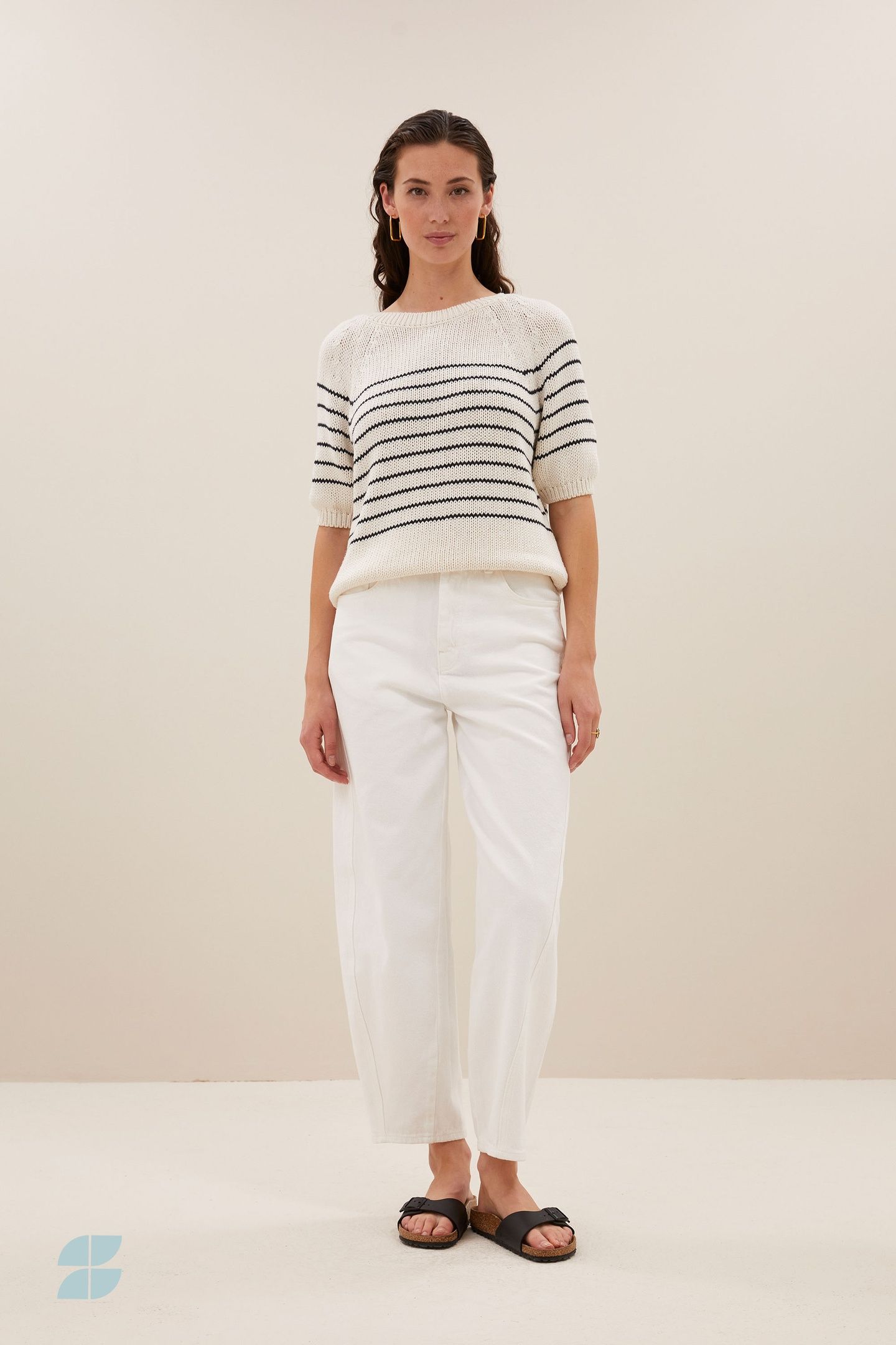 CRUZ STRIPE PULLOVER NAVY STRIPE 2