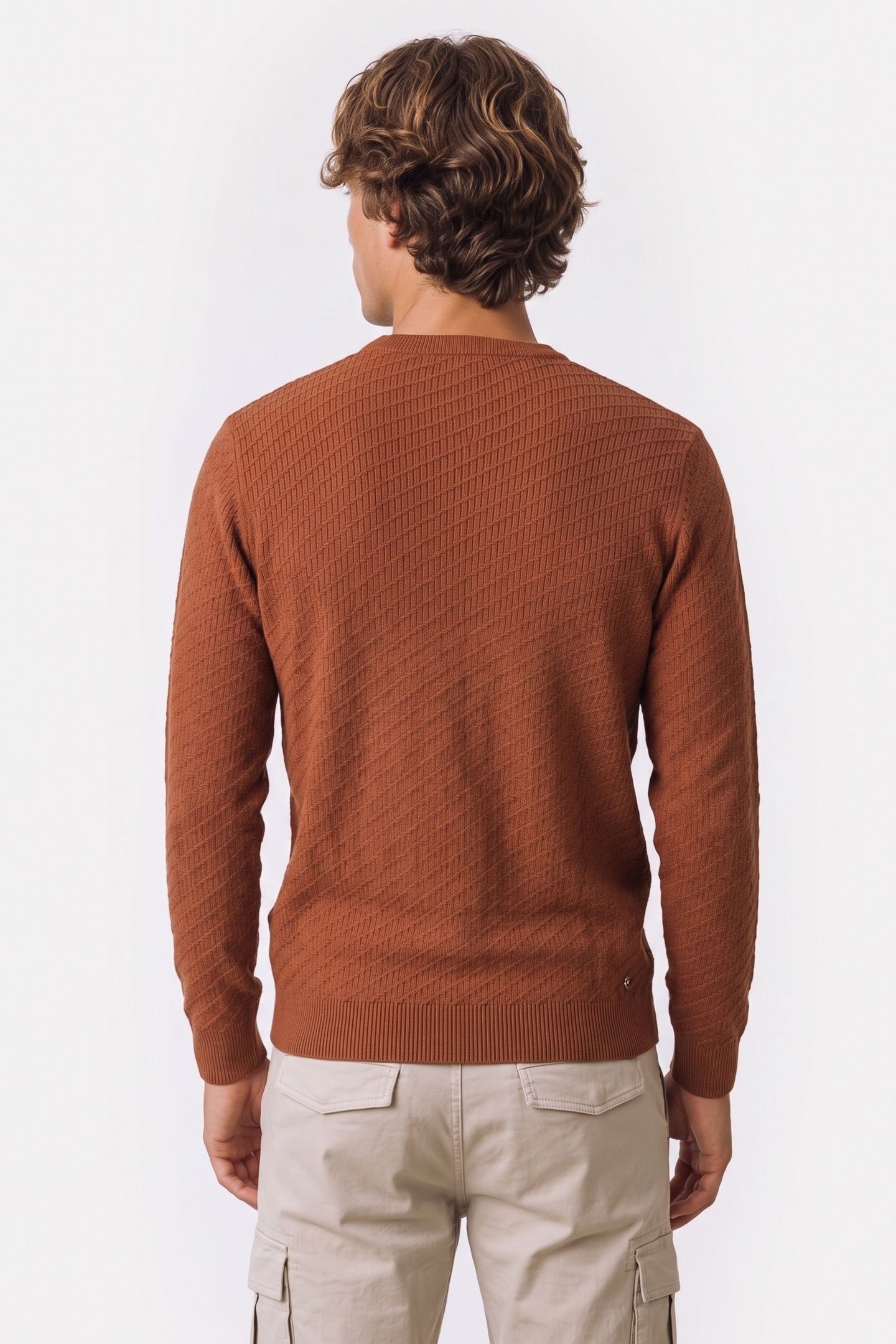 PULLOVER CREWNECK JACQUARD SOLID TERRA 2