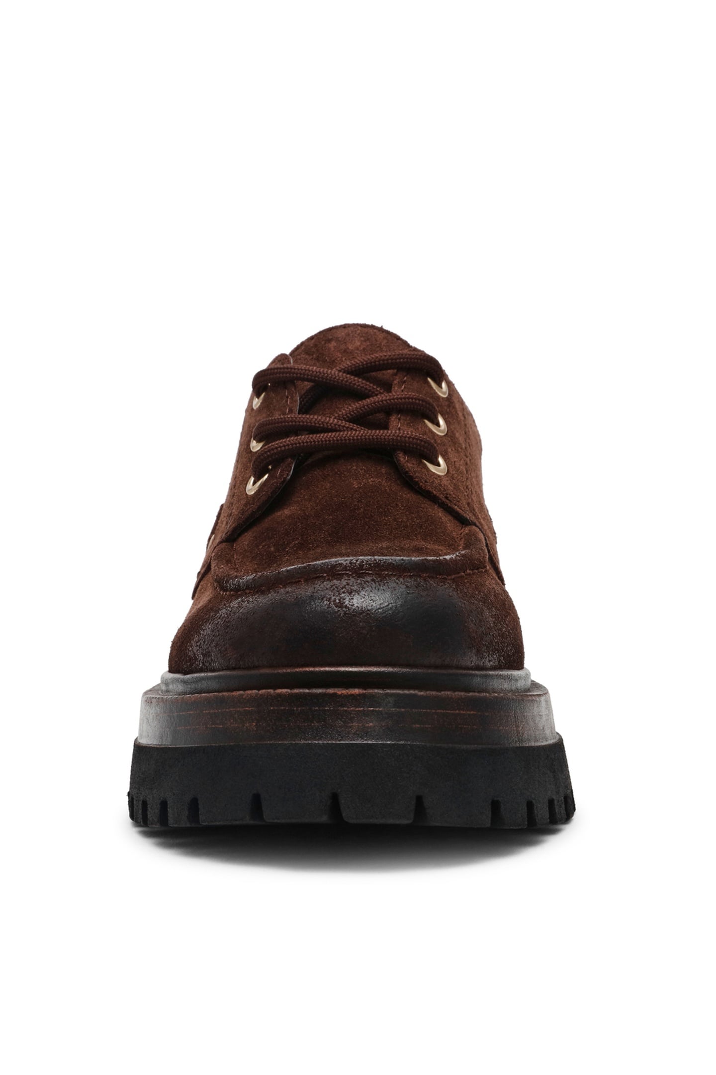 DETROIT FLAT SHOES BROWN SUEDE 4