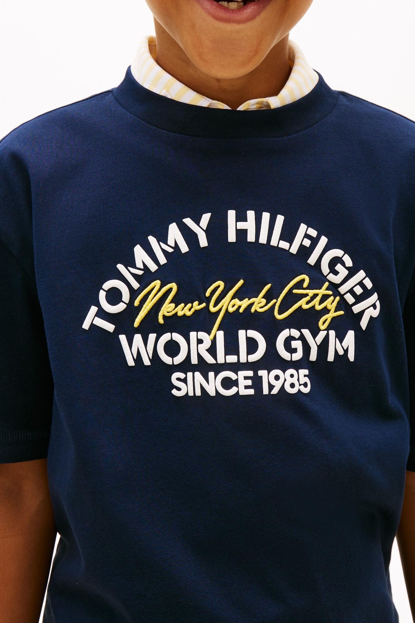 BOYS TOMMY HILFIGER NYC TEE DARK NIGHT NAVY 5