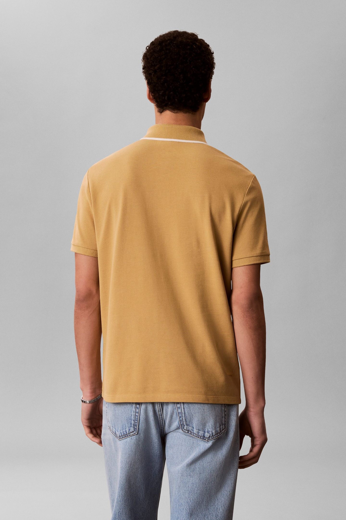 SS TIPPED ZIP PIQUE POLO ANTELOPE 2