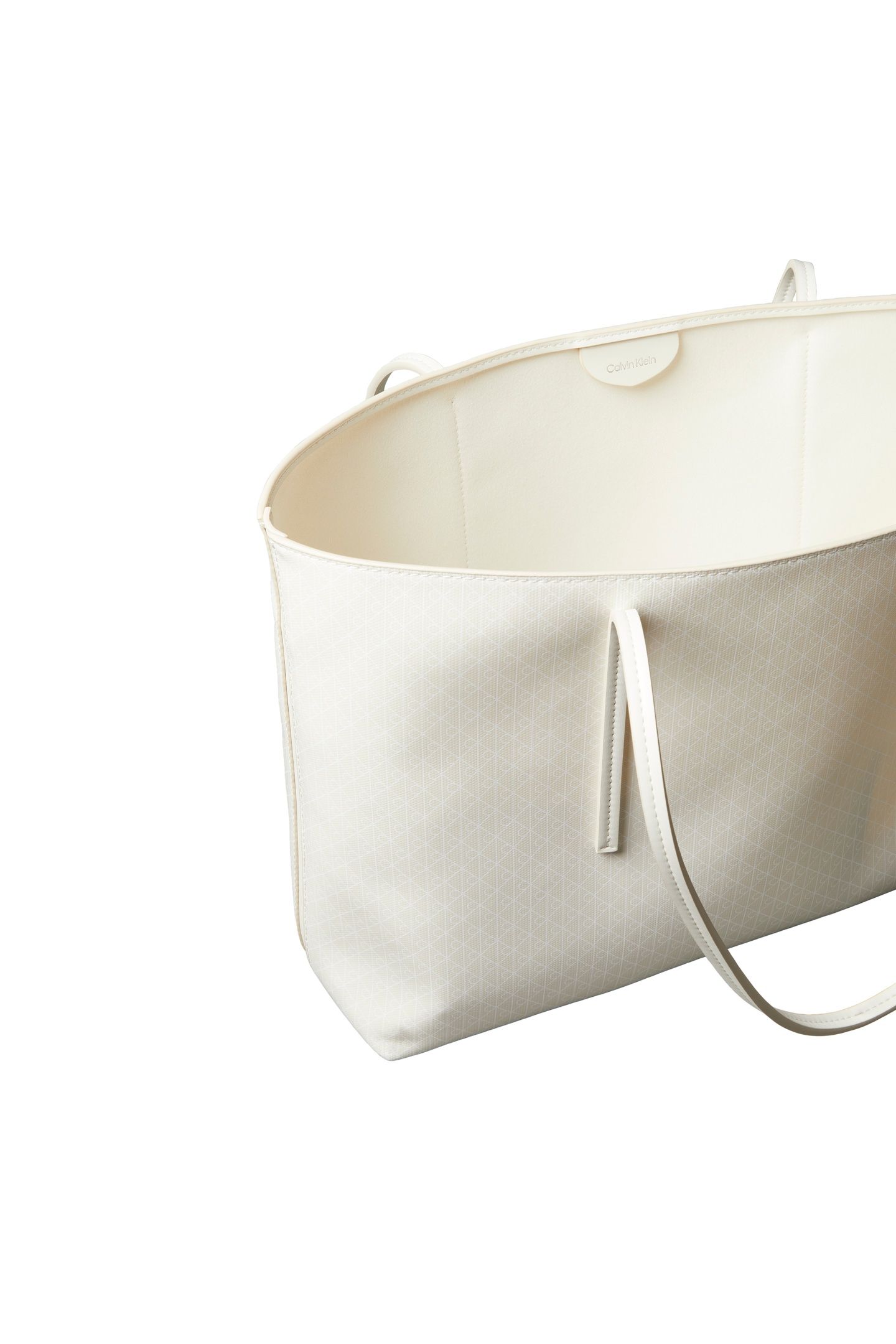 EMBLEM ALL-OVER PRINT TOTE BAG WITH POUCH LILY WHITE 5