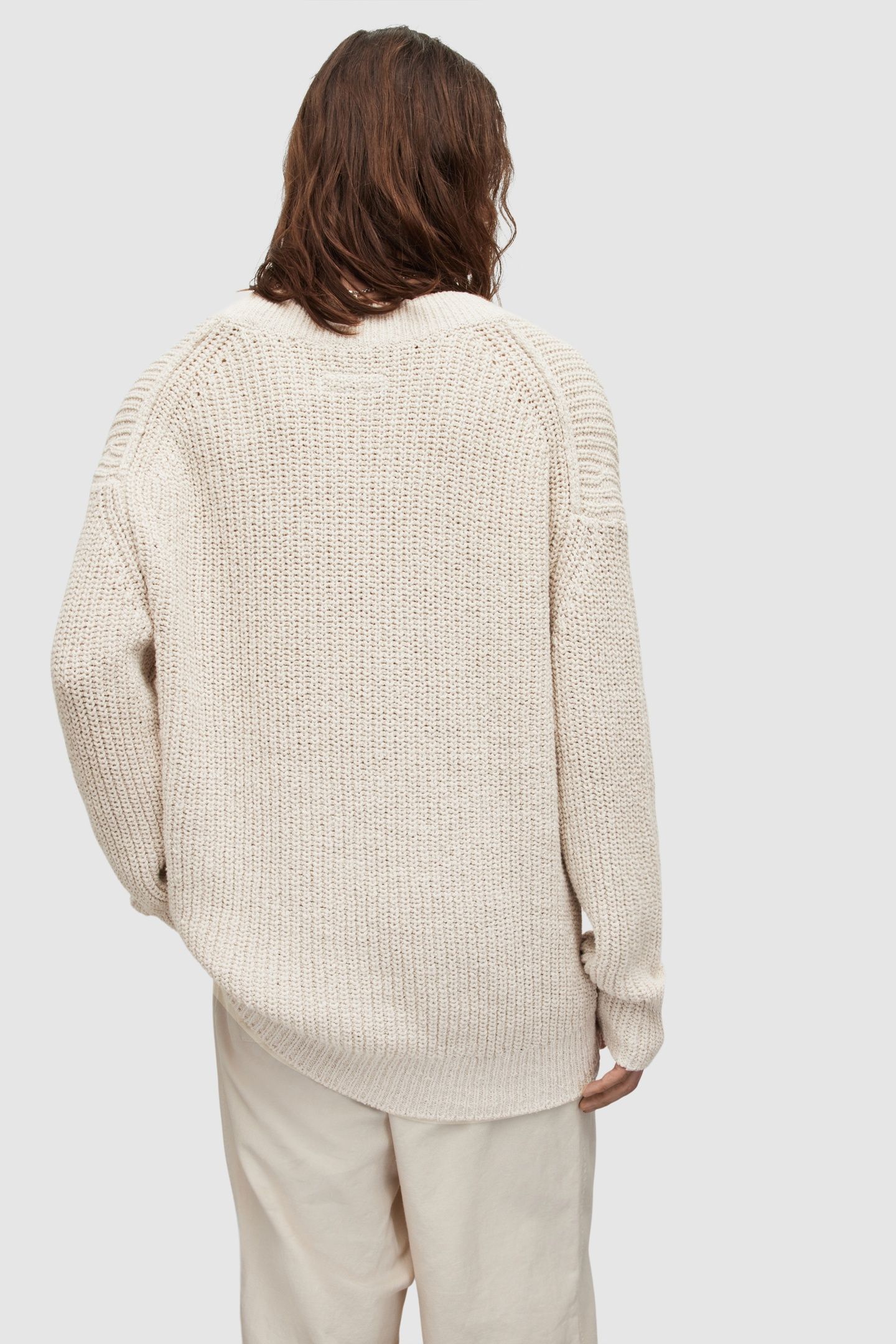 BAYLER V-NECK PUTTY WHITE 6