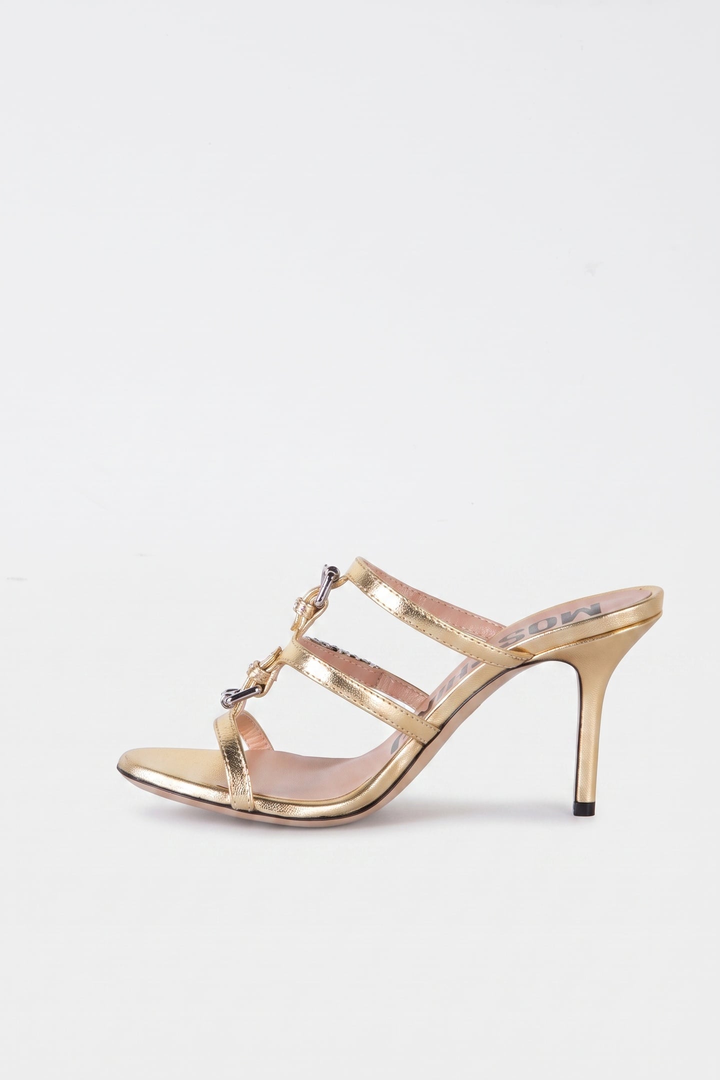GOATSKIN MULES GOLD 2