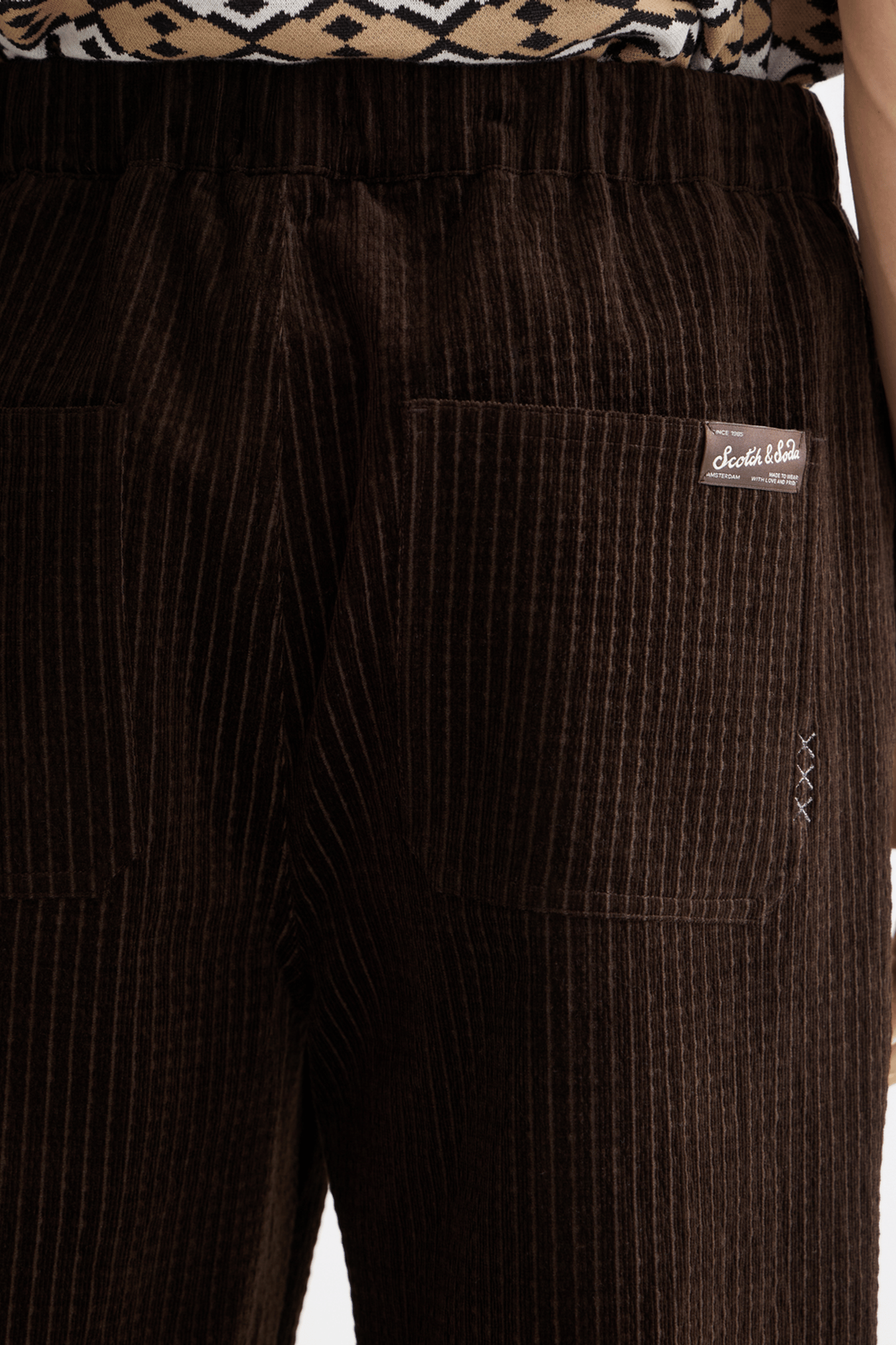 JACQUARD COTTON-BLEND CORDUROY RELAXED FIT JOGGER DEMITASSE 5
