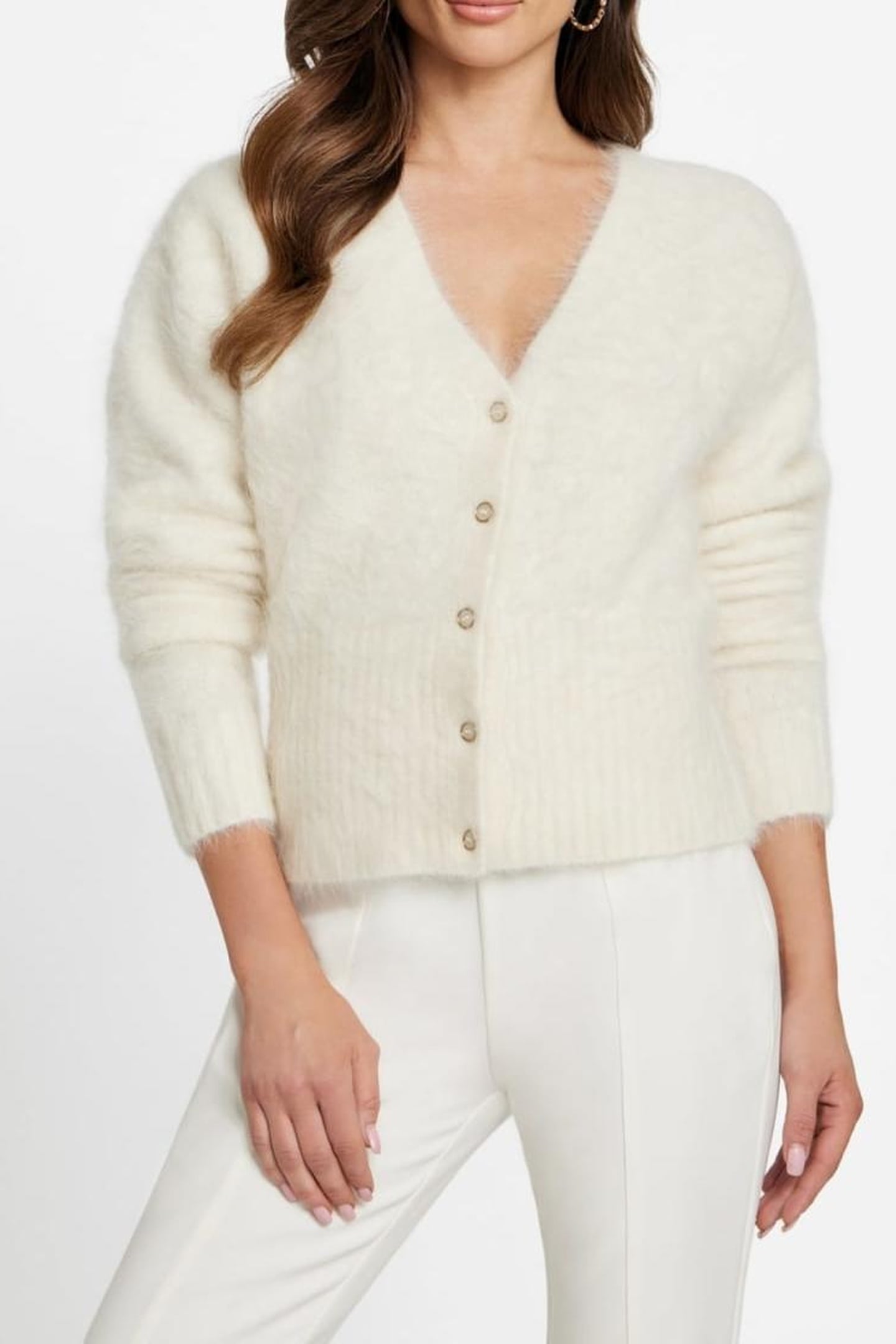 AGNES CARDI SWEATER MACADAMIA MULTI 4