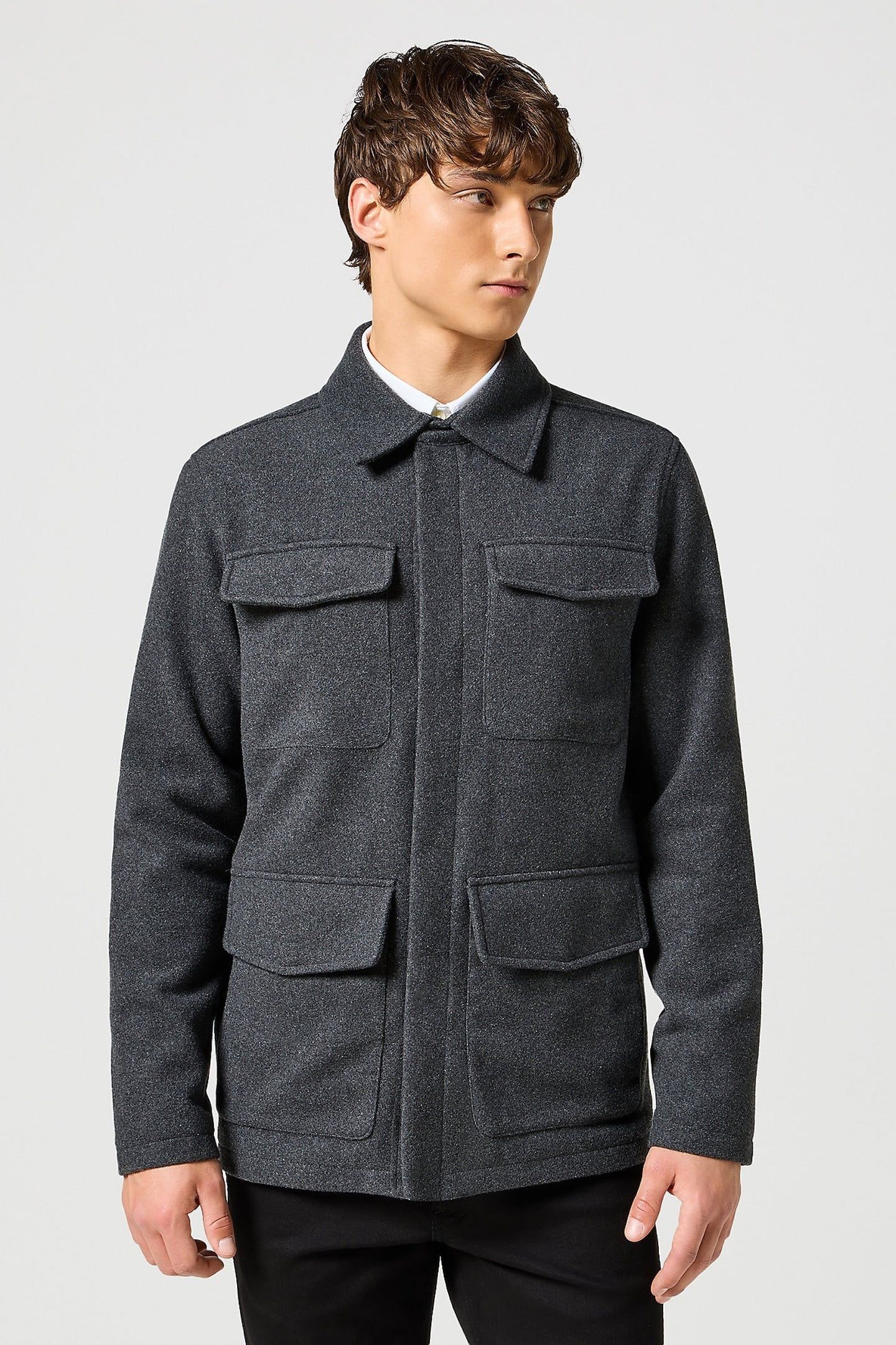 JACKET CHARCOAL HEATHER GREY 2