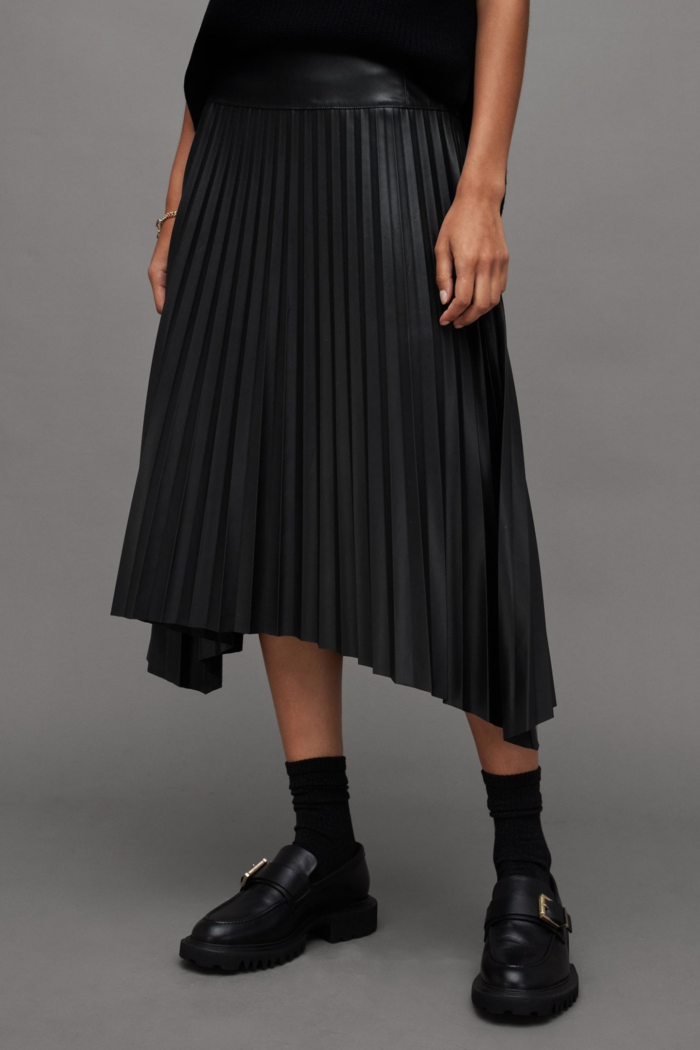 SYLVY FAUX SKIRT BLACK 1