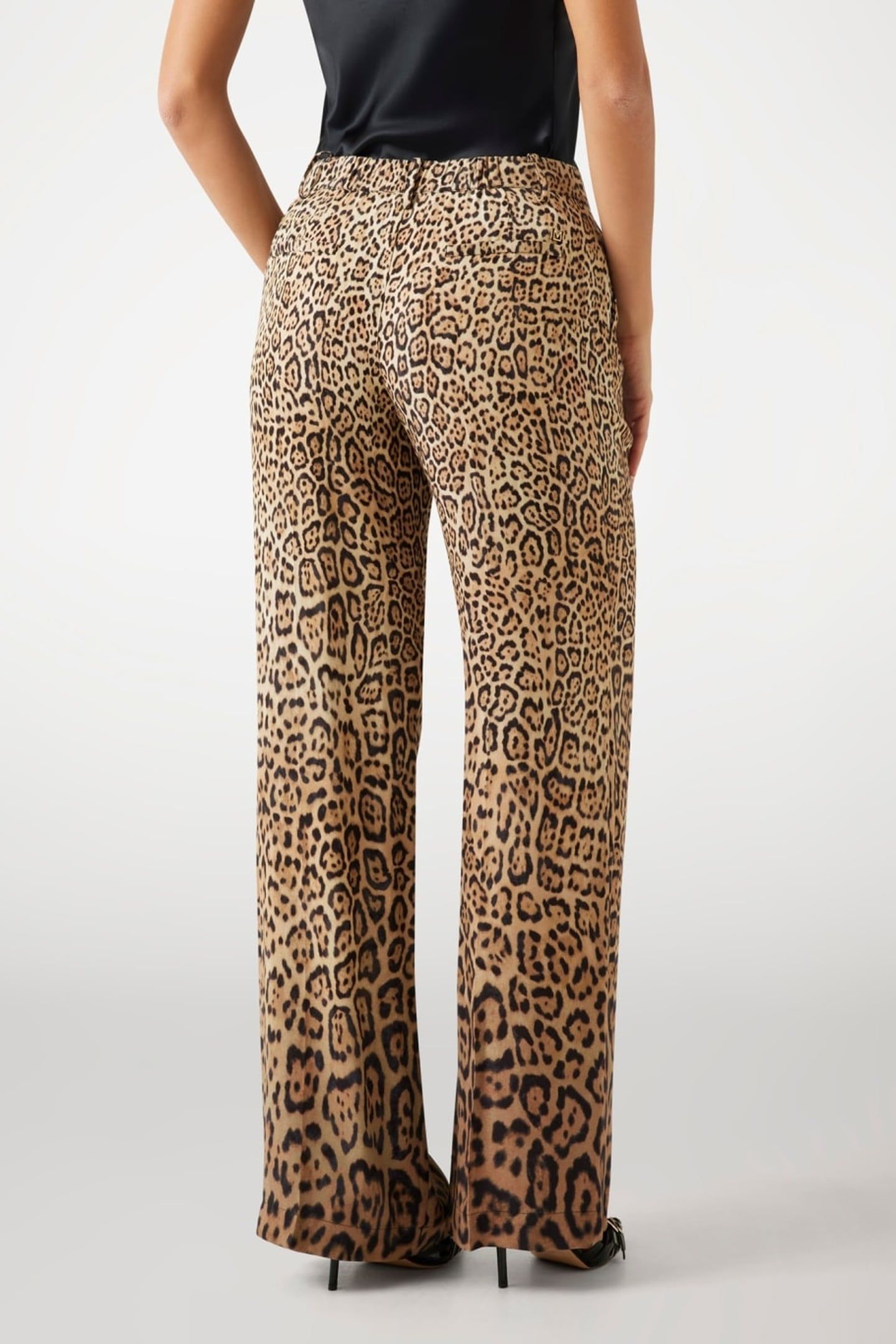 AMY WIDE LEG SOLID P CHARMING LEOPARD DEG 6
