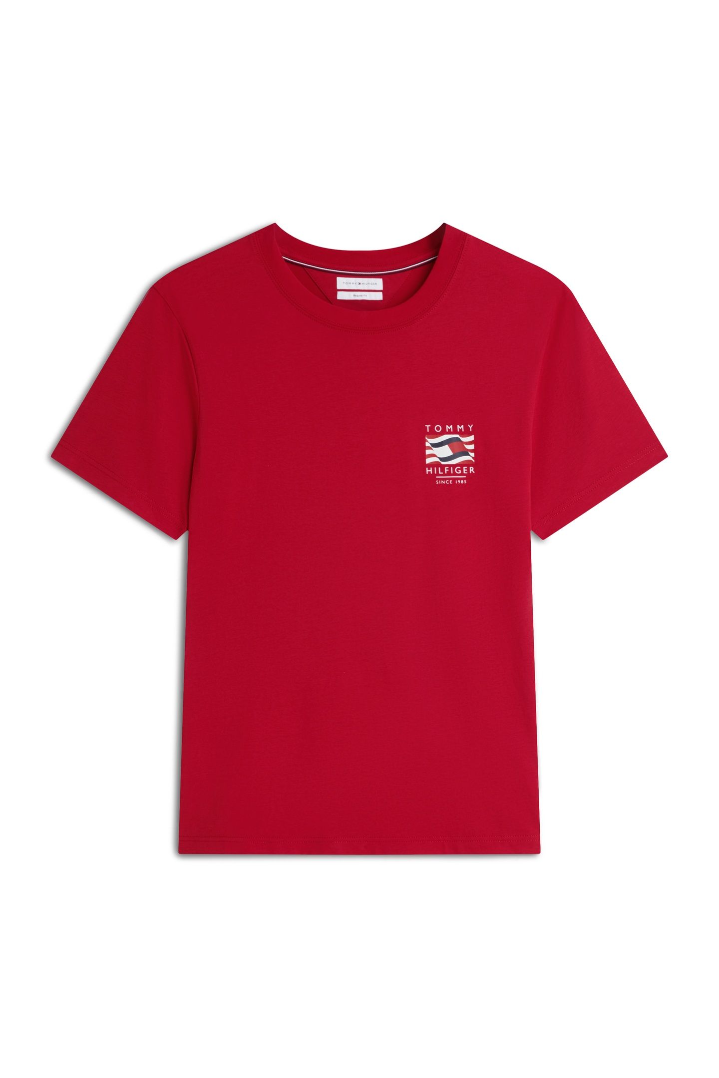RWB BOX FLAG REGULAR TEE MEDIUM RED 4