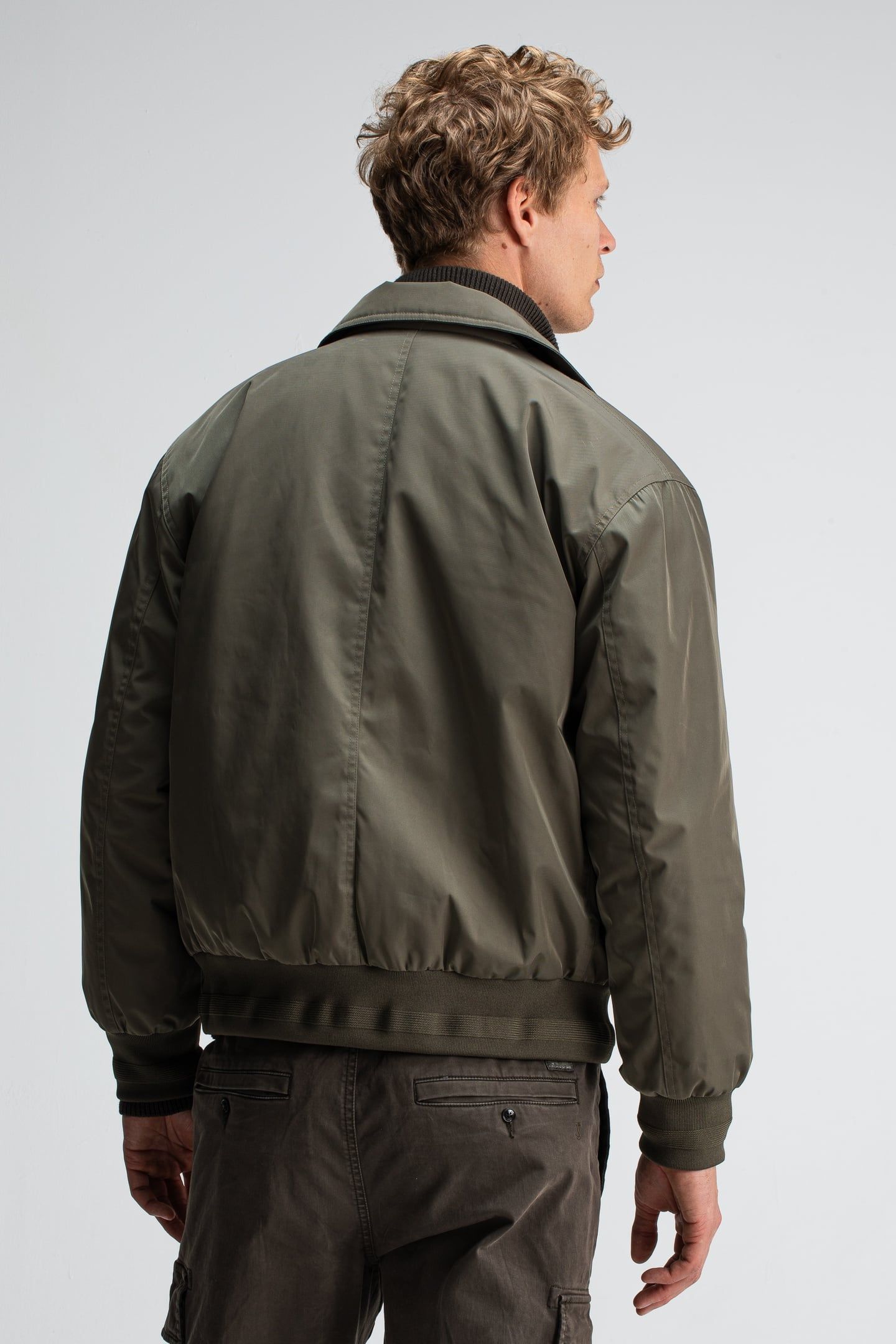 CARLO SATIN FLIGHT BOMBER DK. GRANITE GREEN 2
