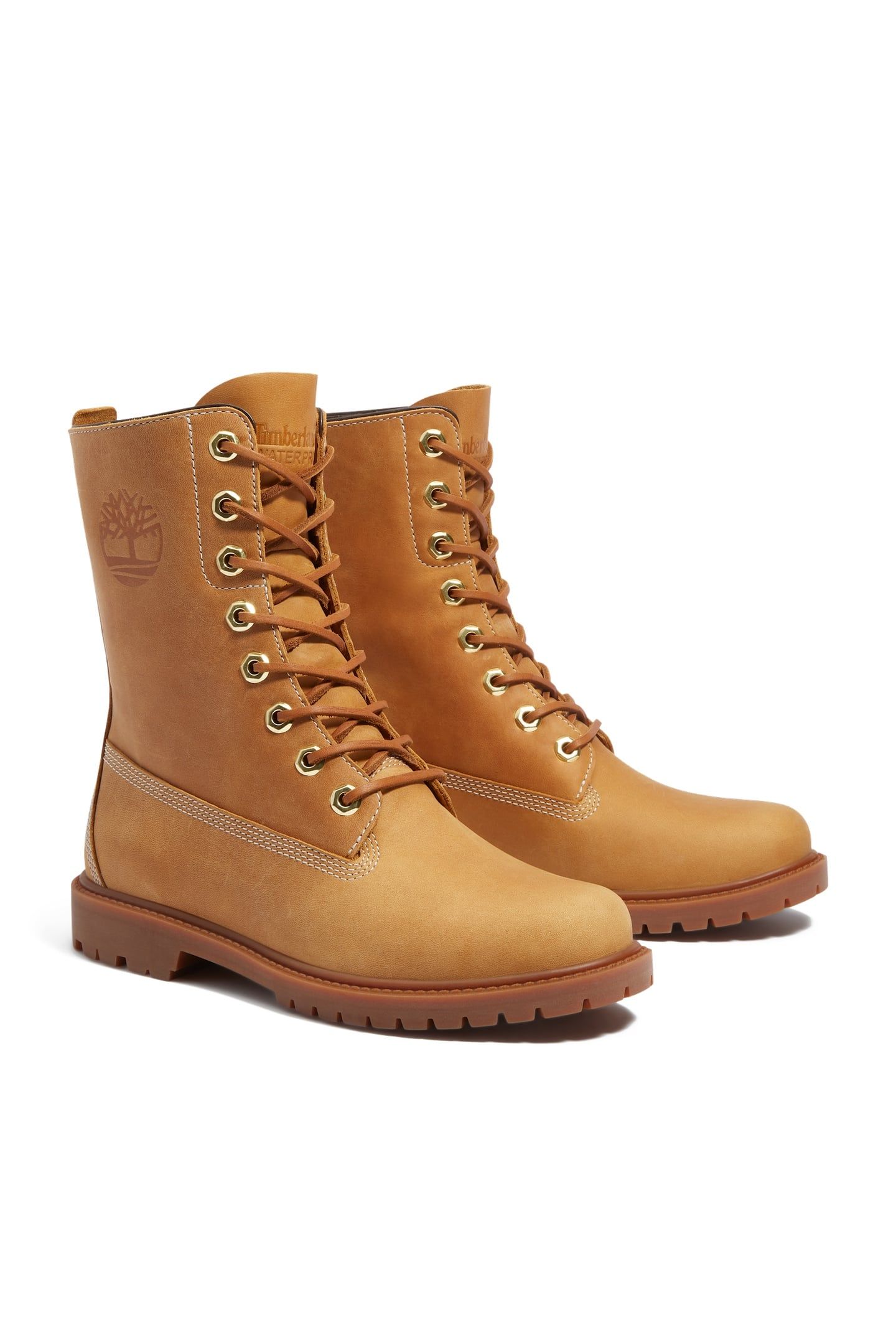 PREMIUM 8 INCH LACE UP WATERPROOF BOOT WHEAT FULL GRAIN 4