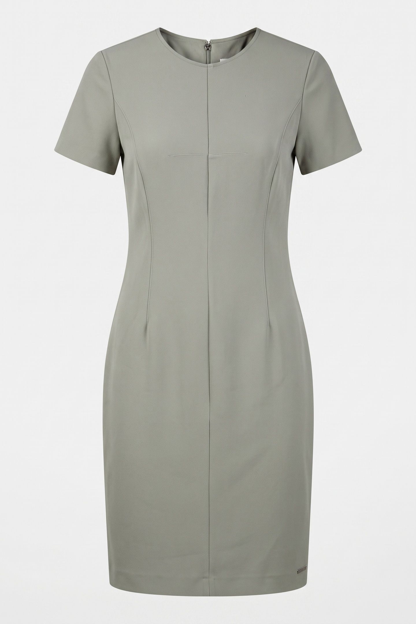 SCUBA CREPE KNEE LENGTH DRESS SHADOW 3