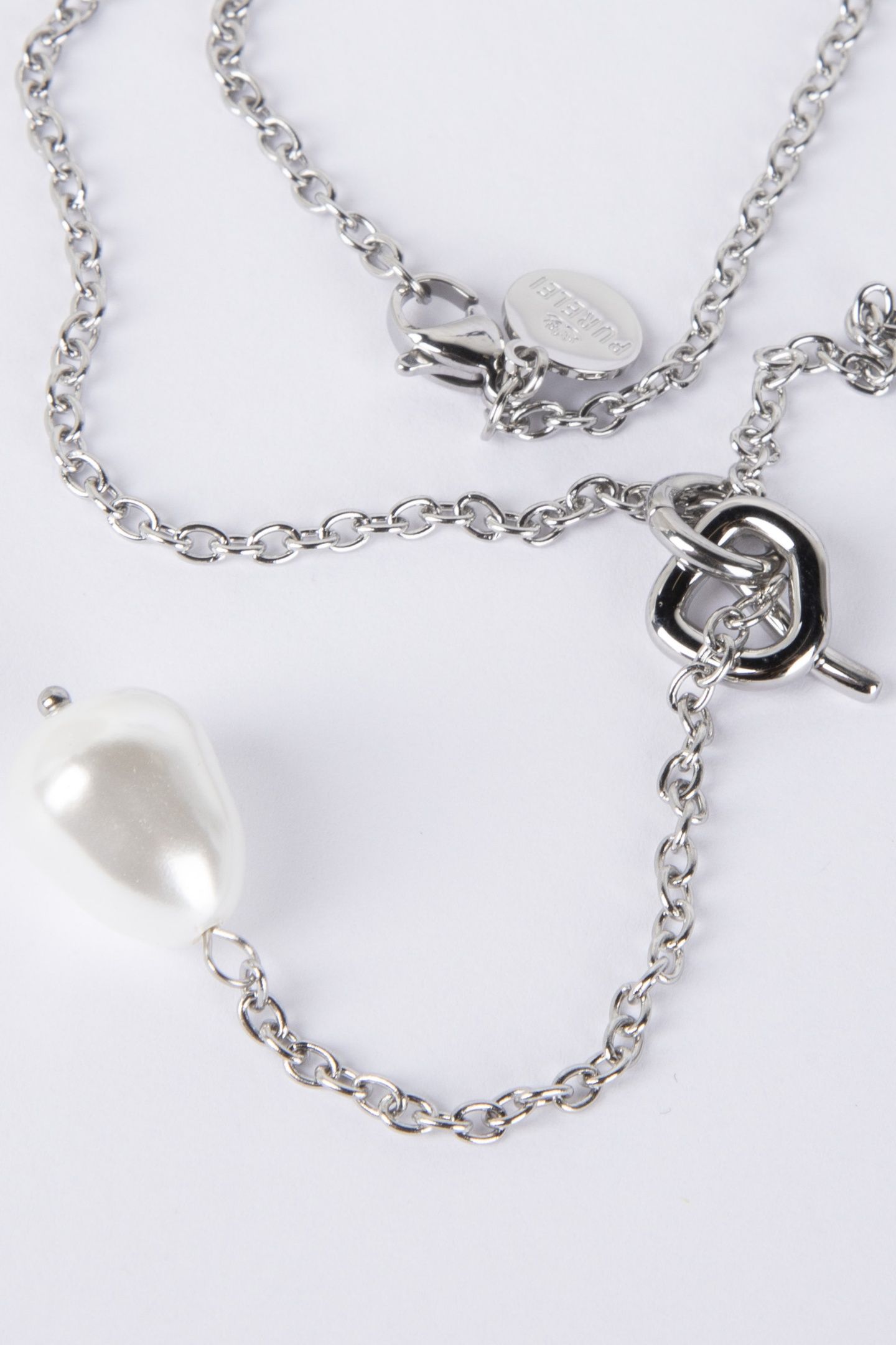 ALOHA PERLENKETTE SILVER 4