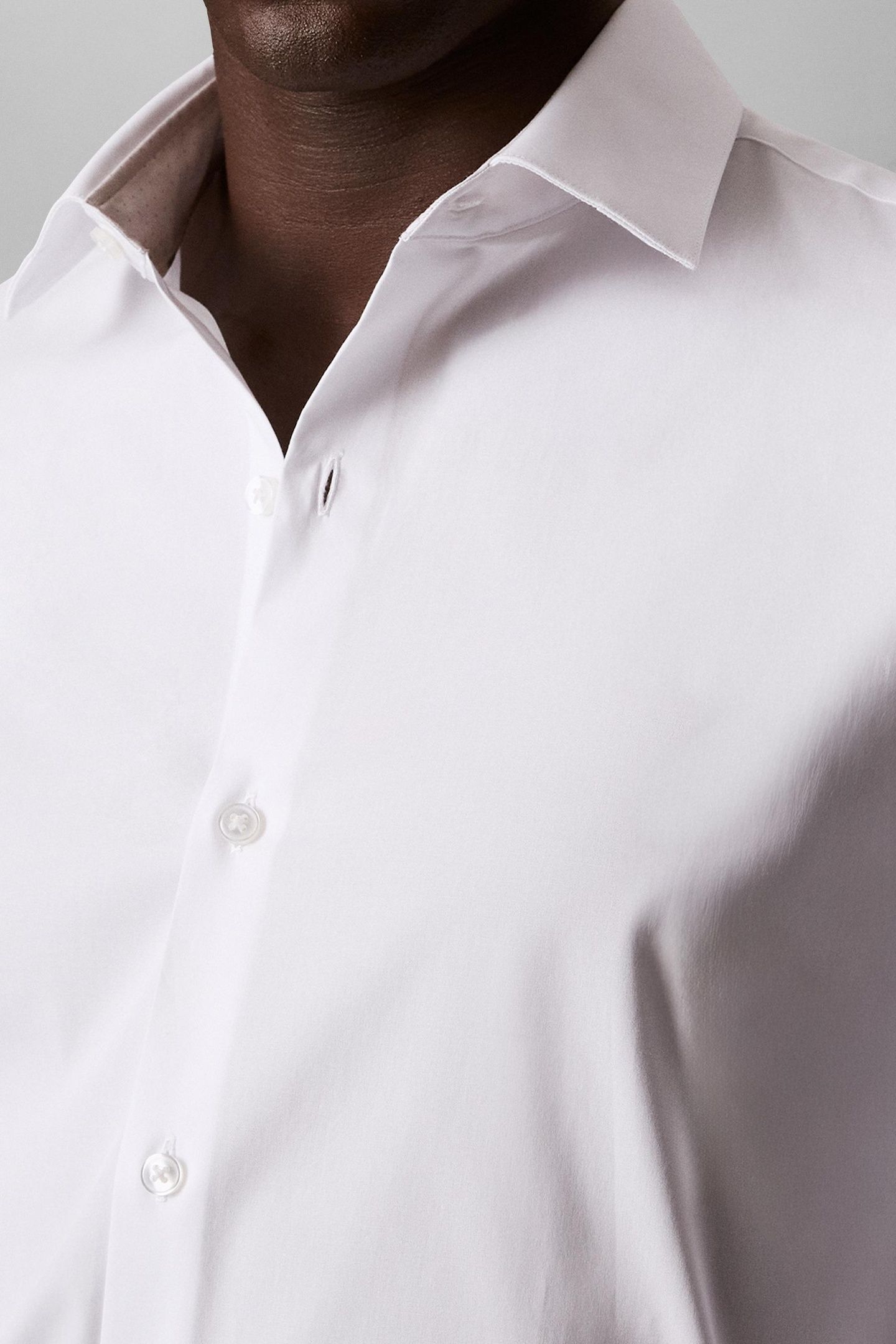 SLIM ESSENTIAL POPLIN SHIRT WHITE 5