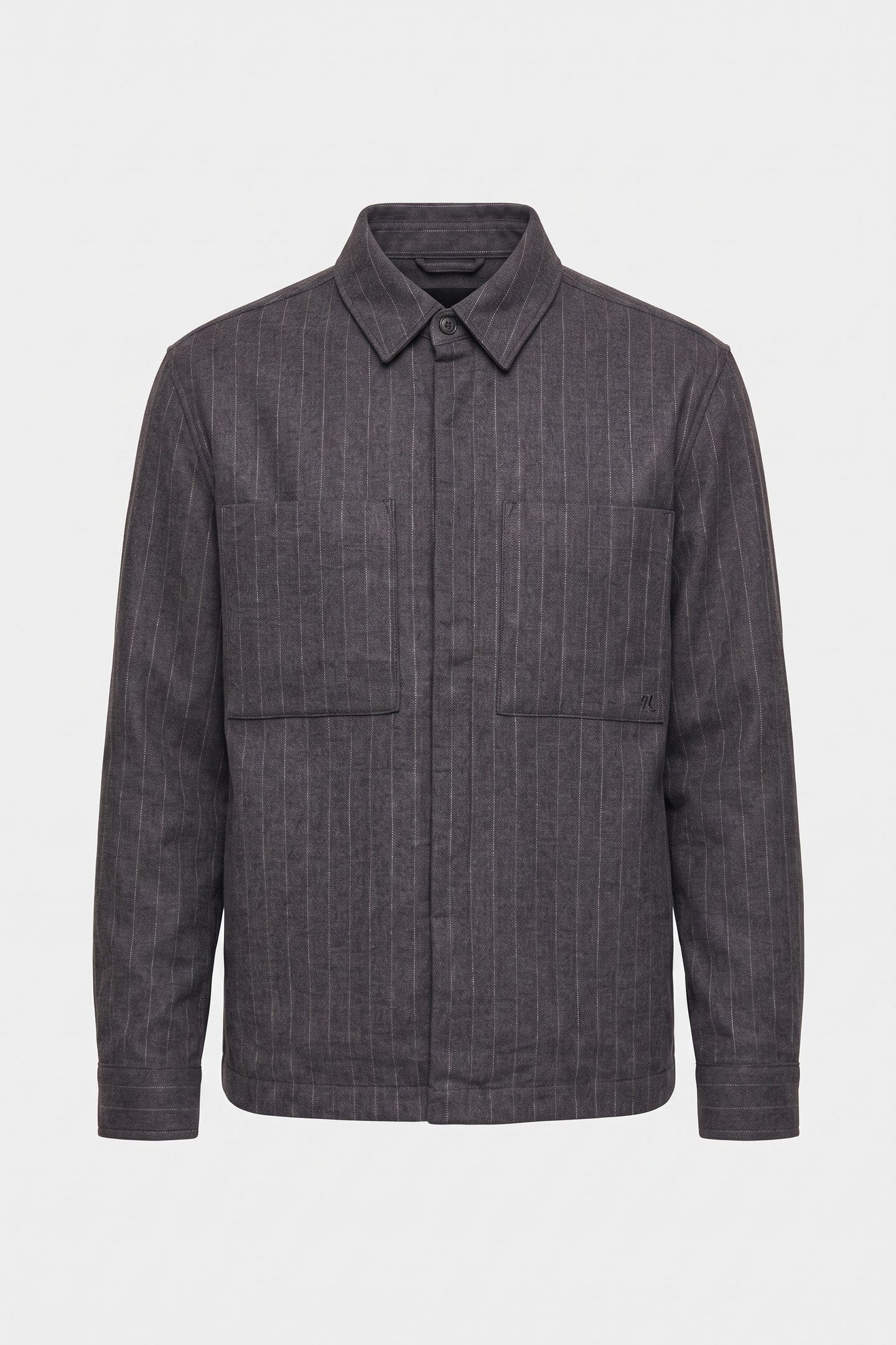 LS TWILL FILLED JACKET CHARCOAL HEATHER 3