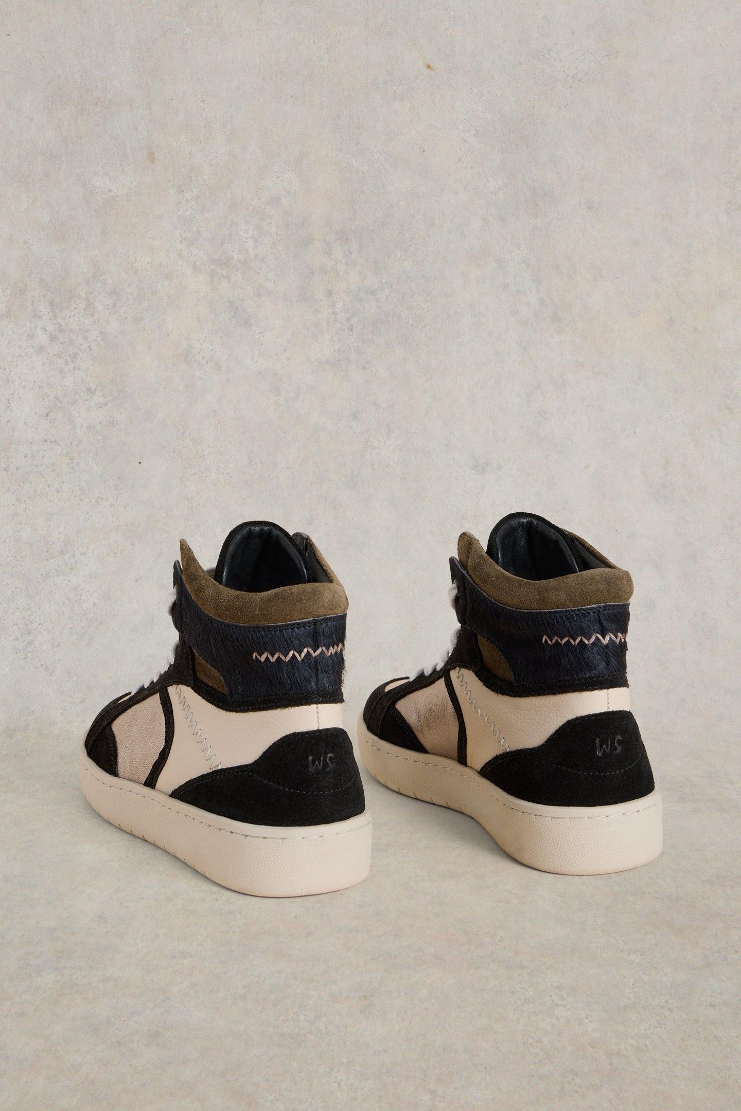 HEIDI HI-TOP TRAINER BLACK MULTI 3
