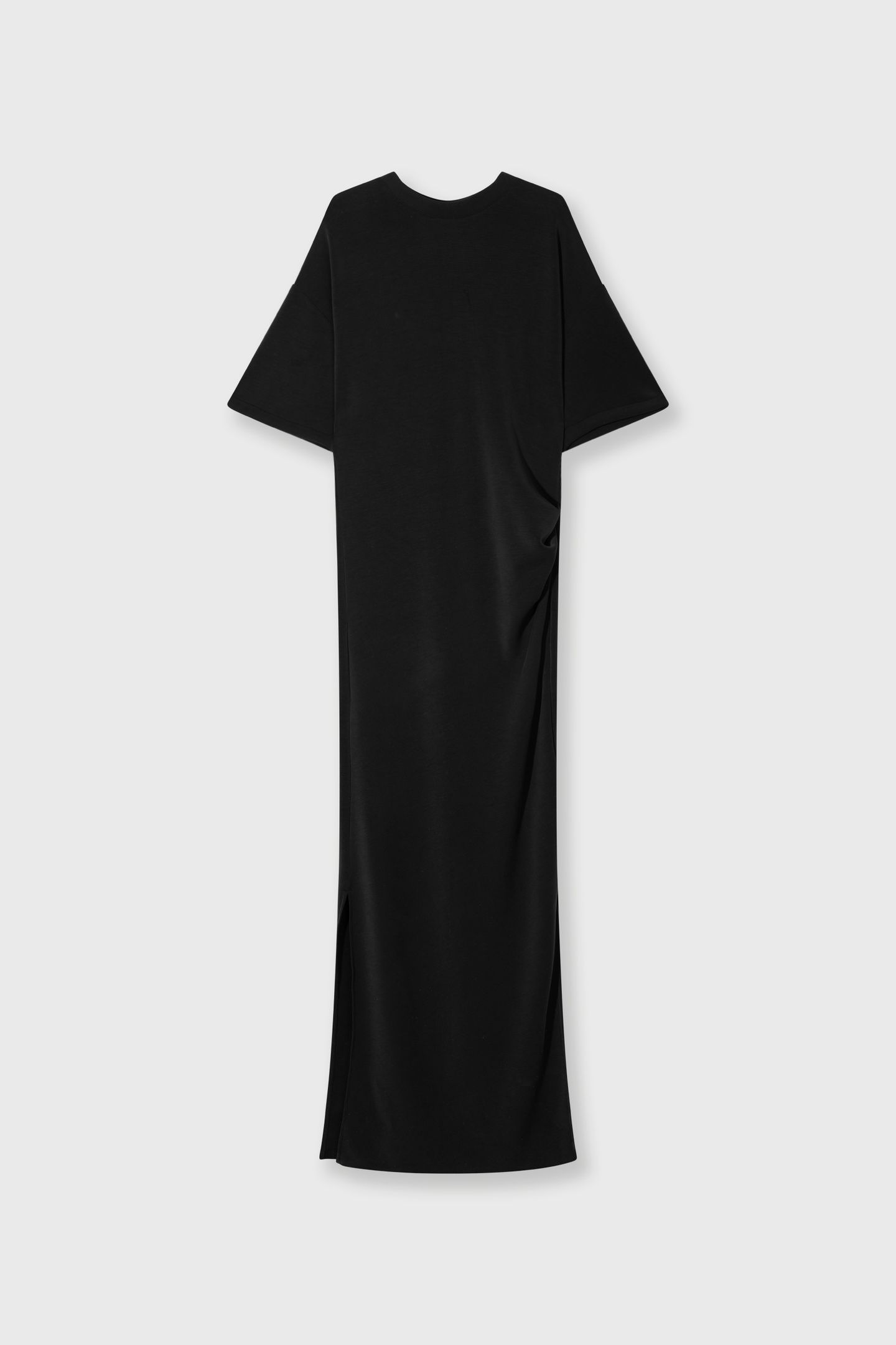 SOFT SCUBA TEE DRESS BLACK 4