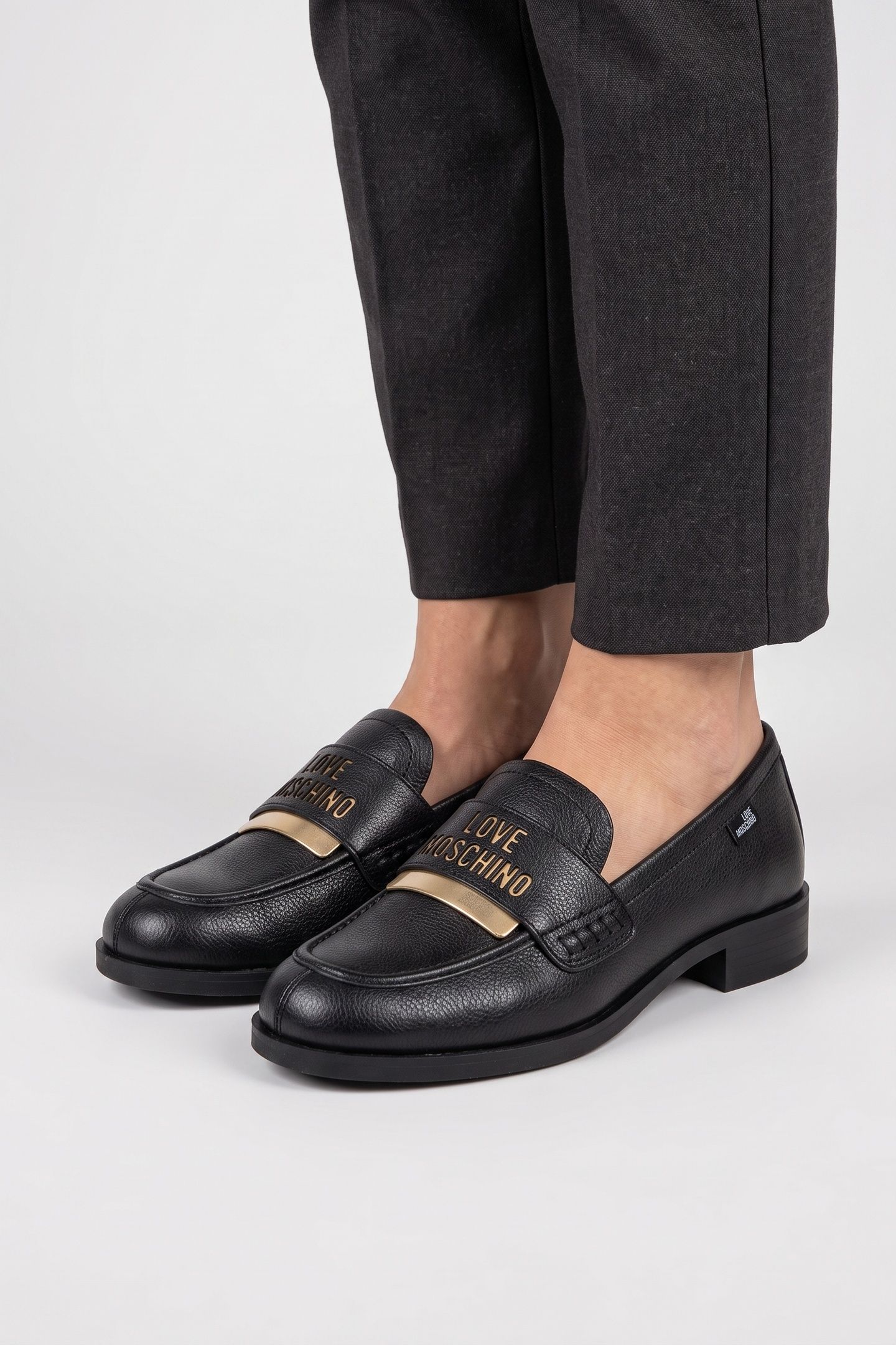GOATSKIN LOAFER BLACK 3