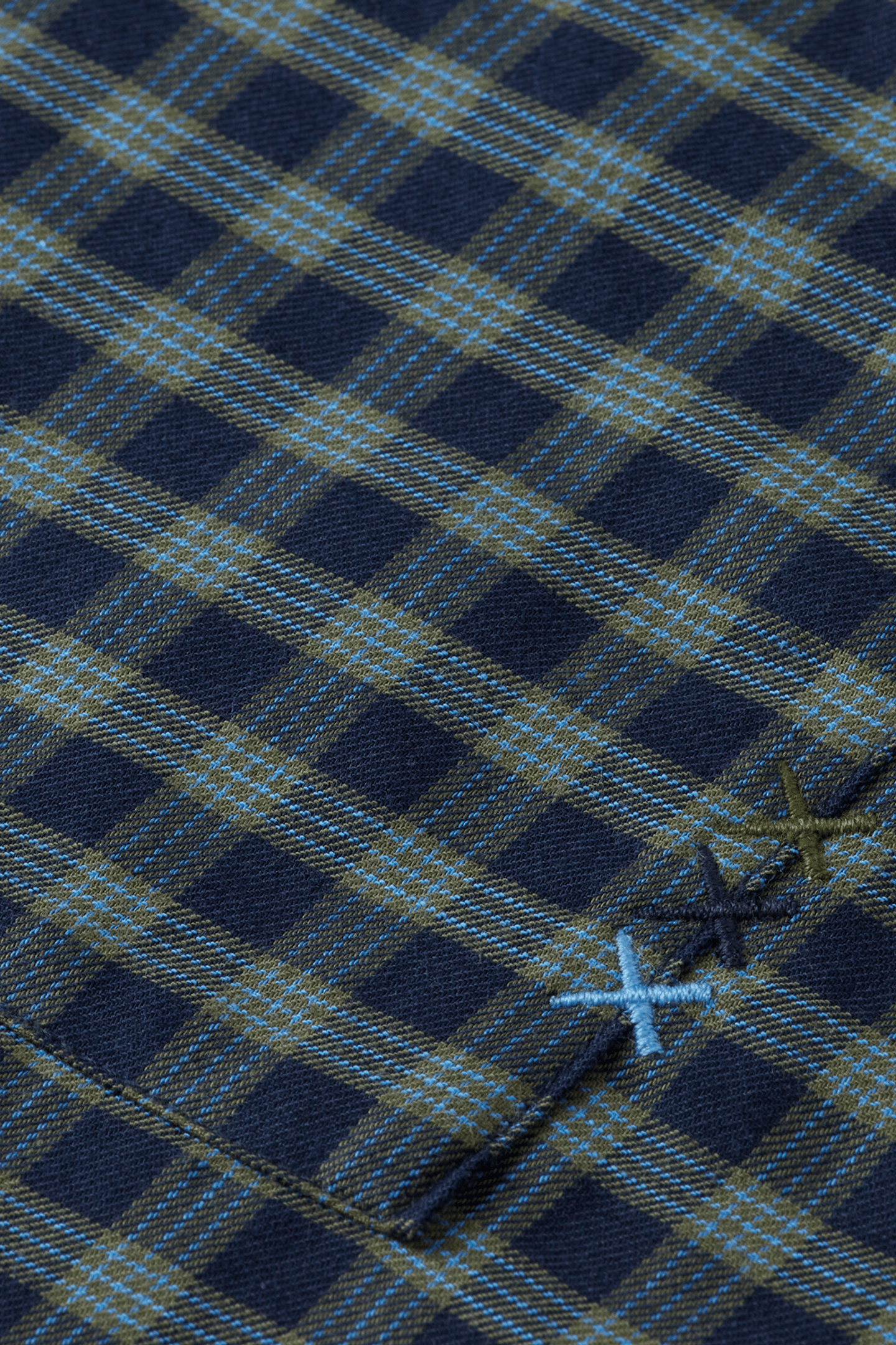 LIGHTWEIGHT FLANNEL CHECKED SHIRT SKY CAPTAIN CHECK 6
