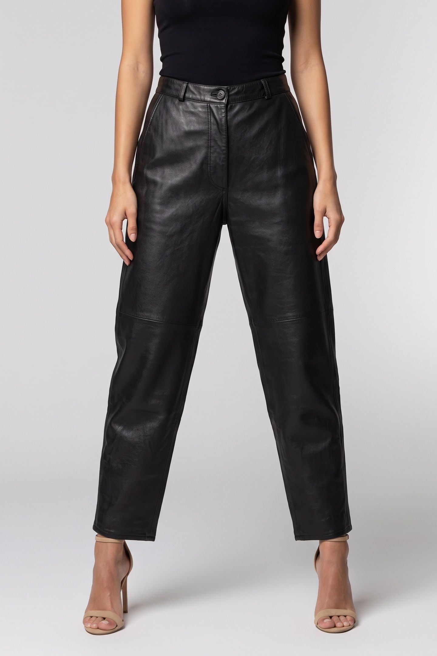 EVALENA LEATHER BLACK 1