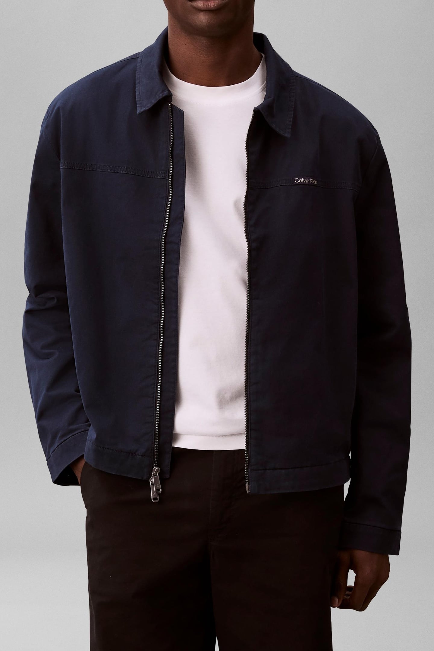 LONG SLEEVE COTTON TWILL QUILTED DARK SAPPHIRE 1
