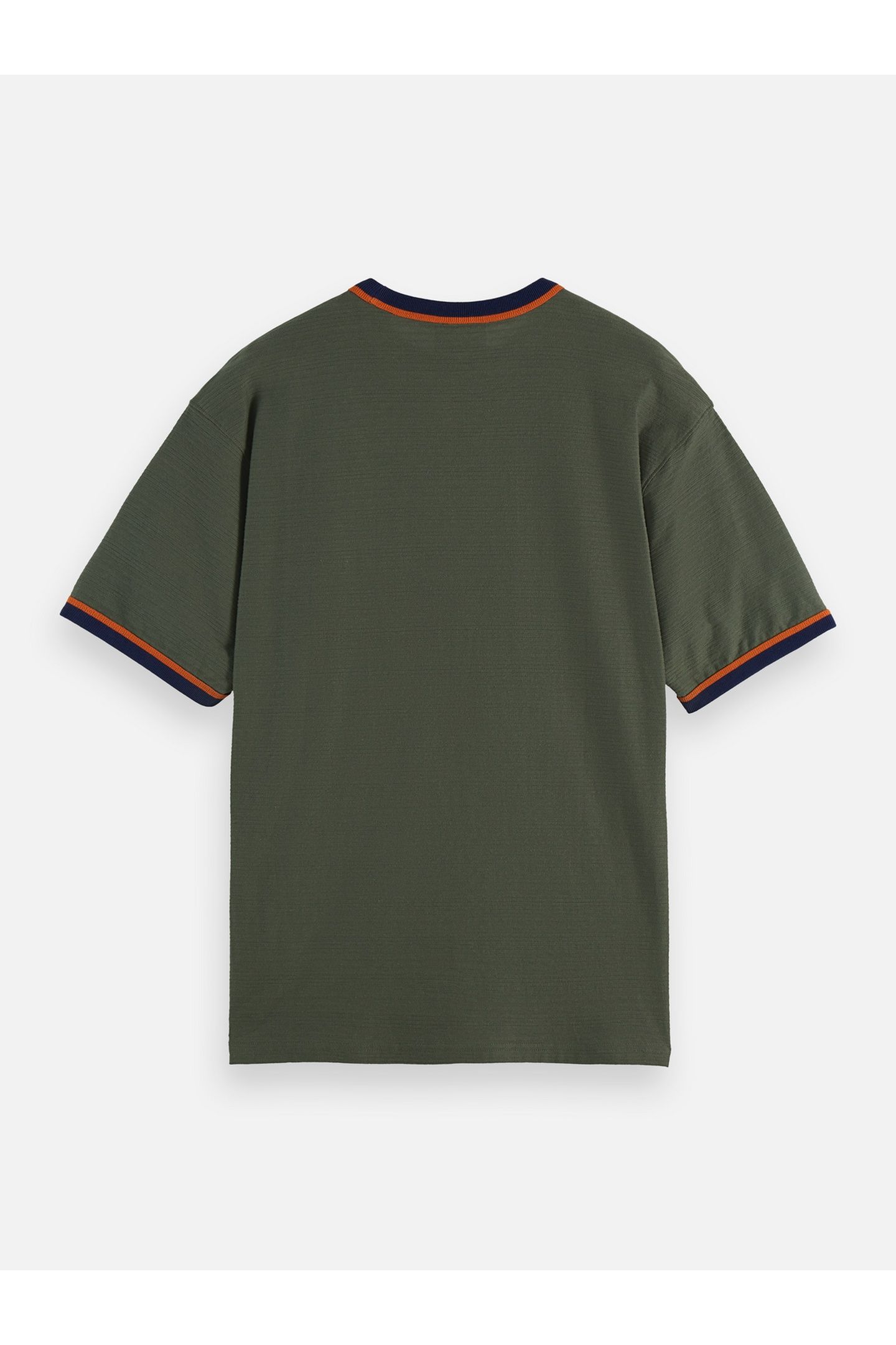 RELAXED FIT BOUND NECKLINE T-SHIRT THYME 5