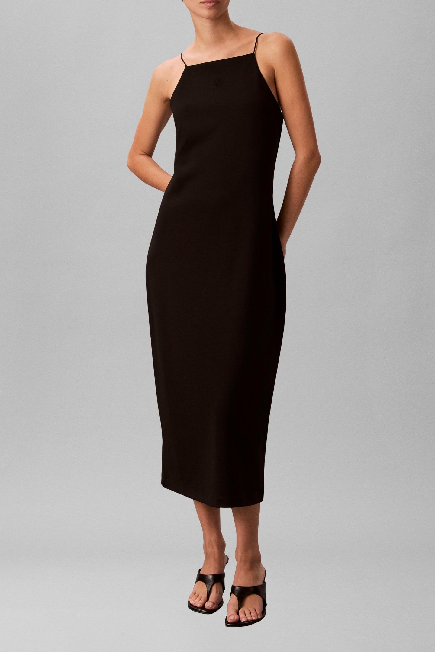 SLEEVELESS PONTE MONOGRAM CAMI BLACK 1