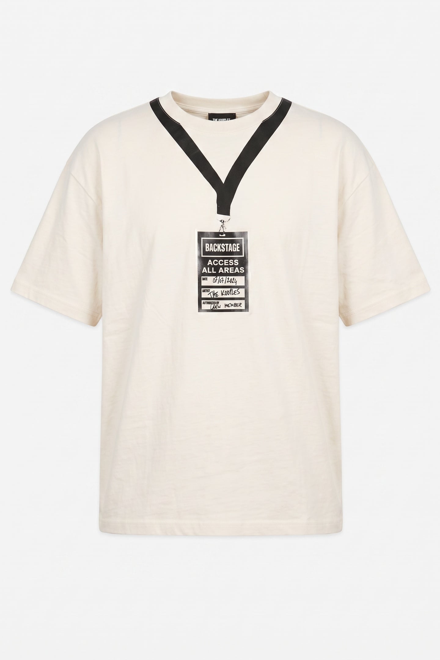 SHORT-SLEEVED T-SHIRT WITH PRINT ON THE FRONT ECRU 3