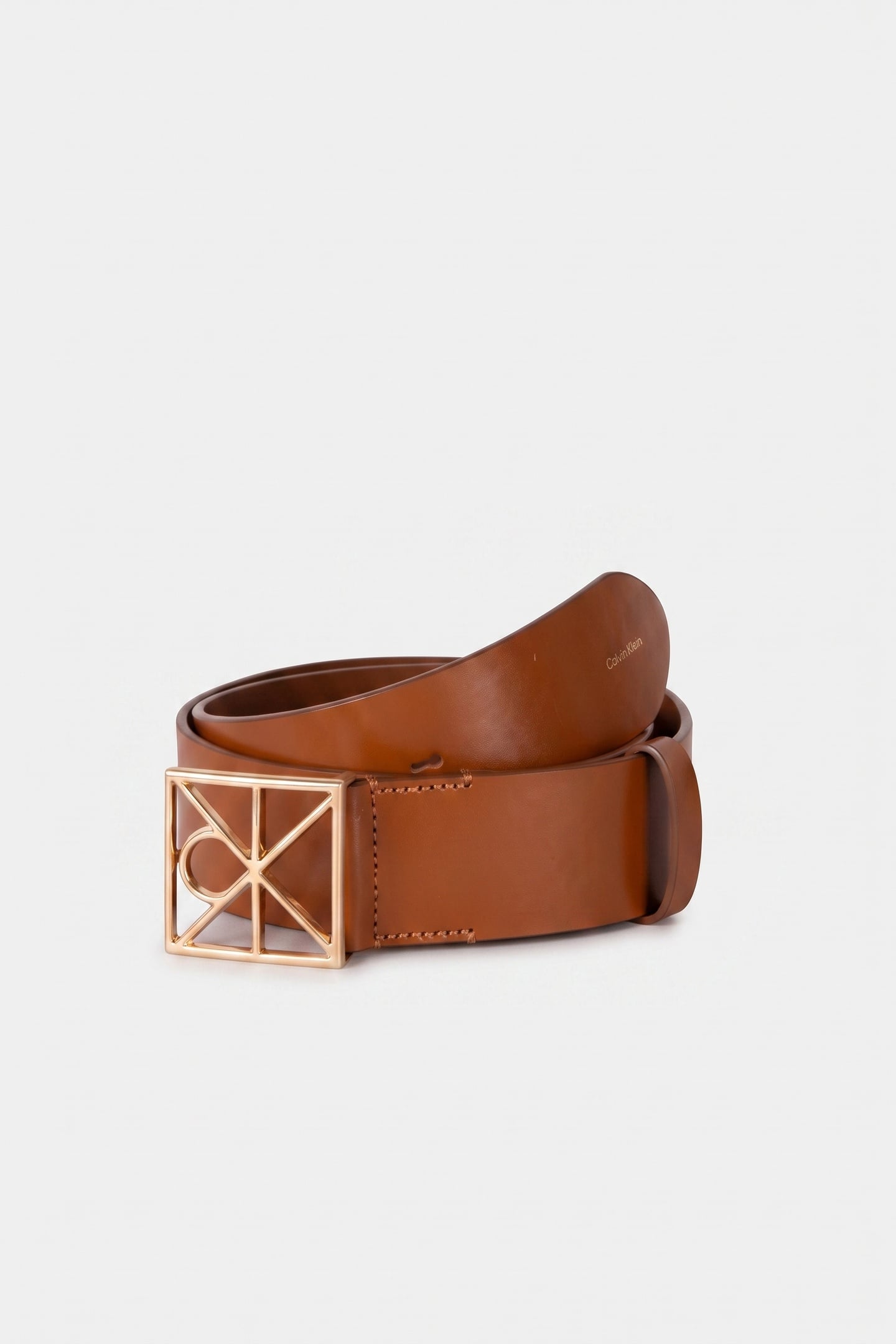 EMBLEM BUCKLE 50MM SMOOTH BELT ARGAN OIL 1