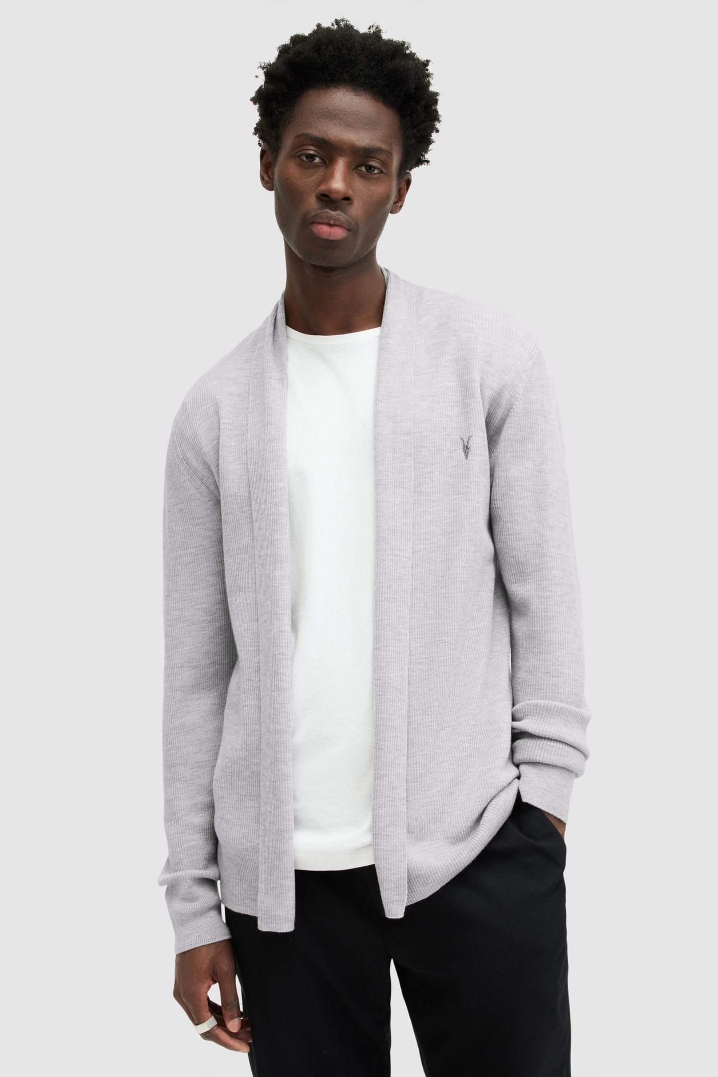 MODE MERINO OPEN CAR COOL GREY 1
